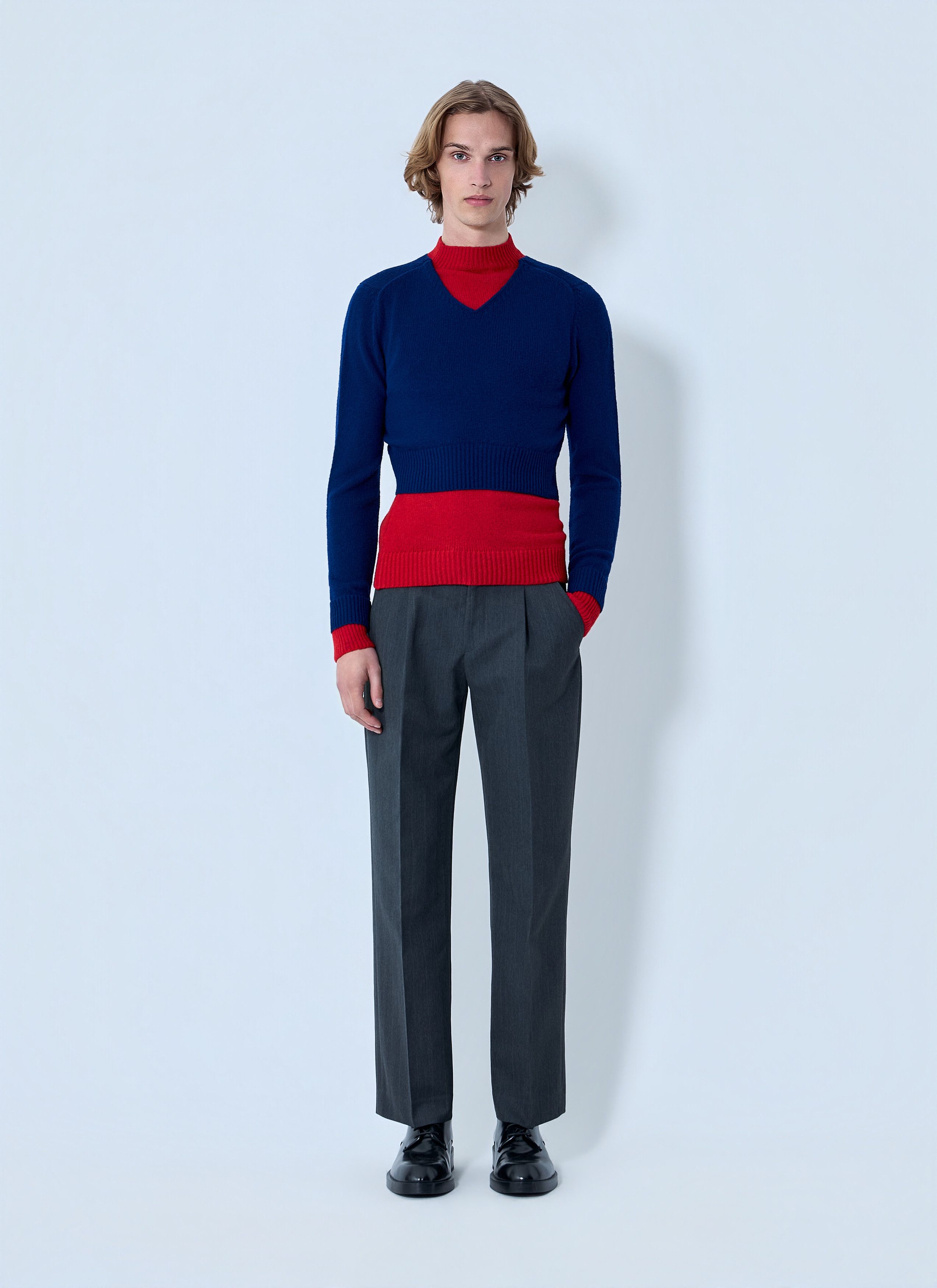 Jil Sander Layered Knit Sweater Size US XL / EU 56 / 4 - 2 Thumbnail