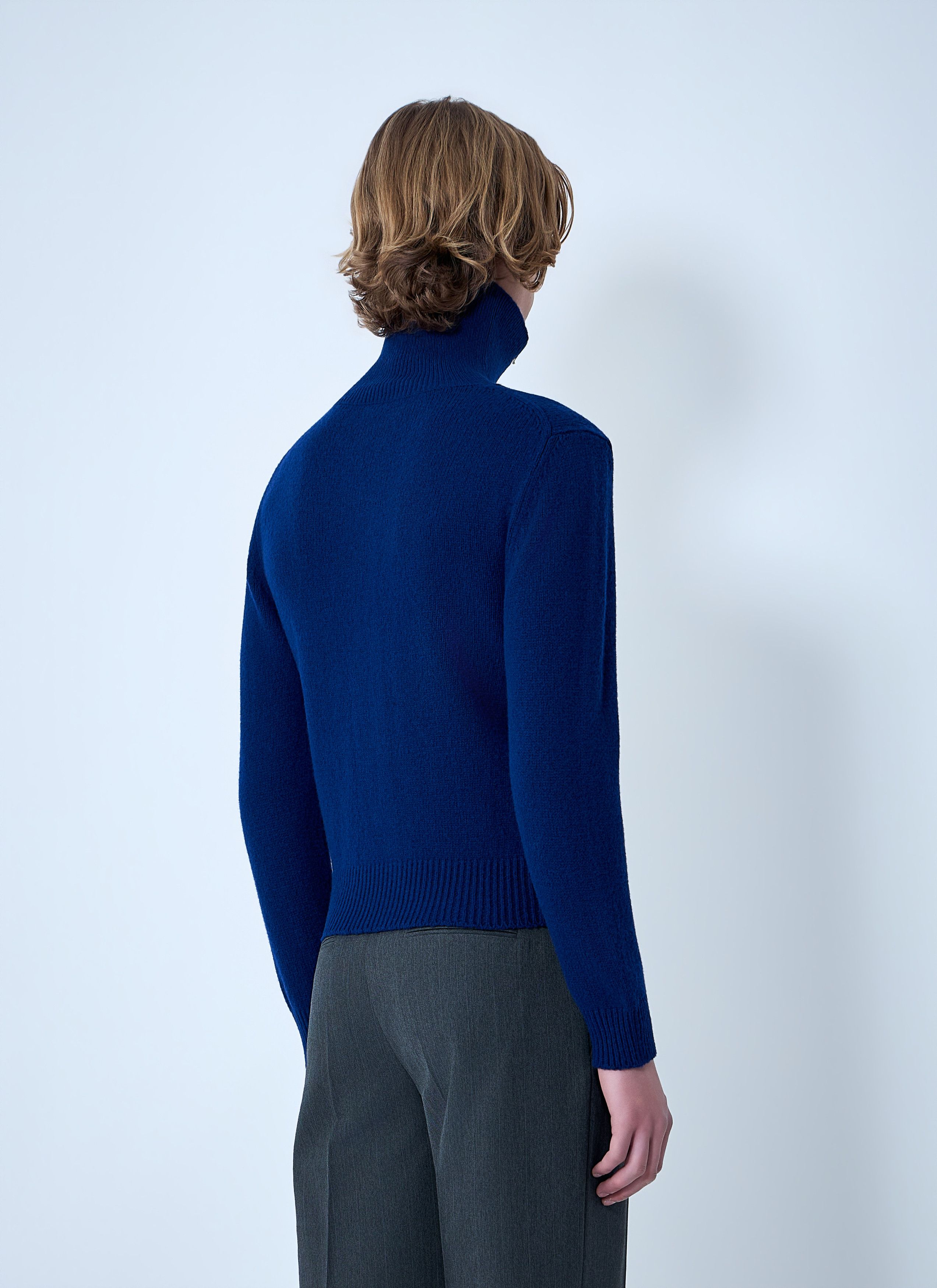 Jil Sander Zip-Up Wool Knit Cardigan Size US L / EU 52-54 / 3 - 4 Thumbnail