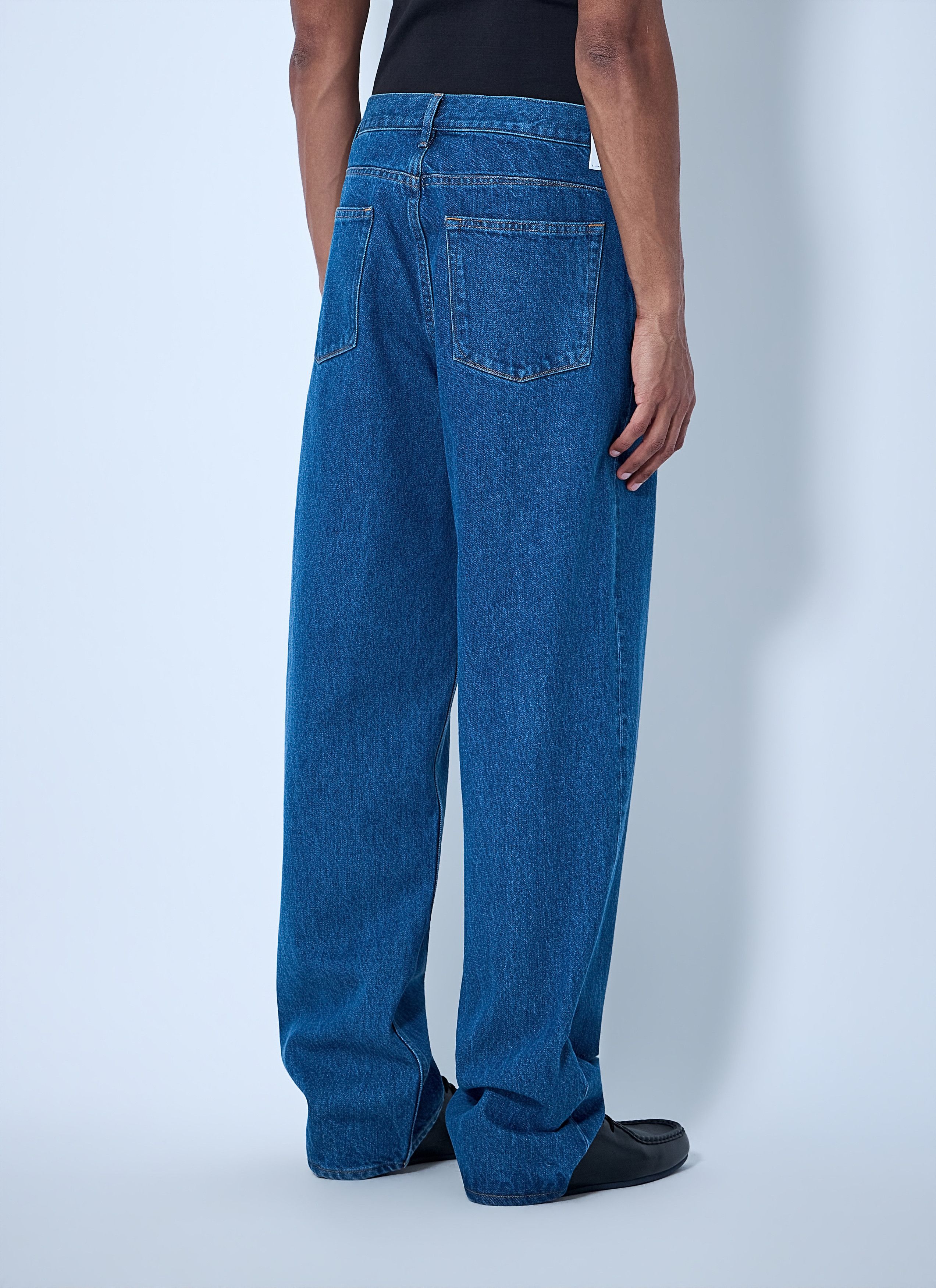 Jil Sander Wide-Leg Denim Jeans Size US 34 / EU 50 - 4 Thumbnail