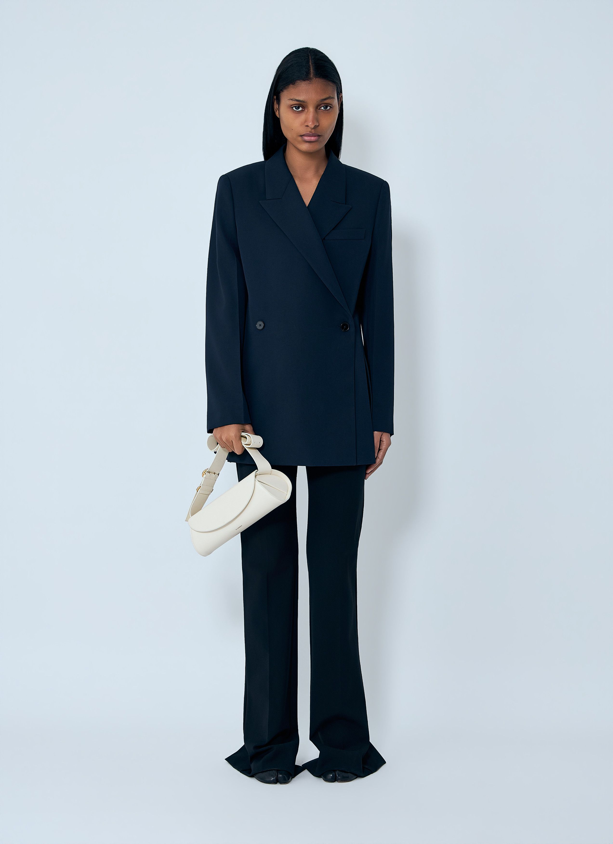 Jil Sander Double-Breasted Wool Blazer Size S / US 4 / IT 40 - 2 Thumbnail