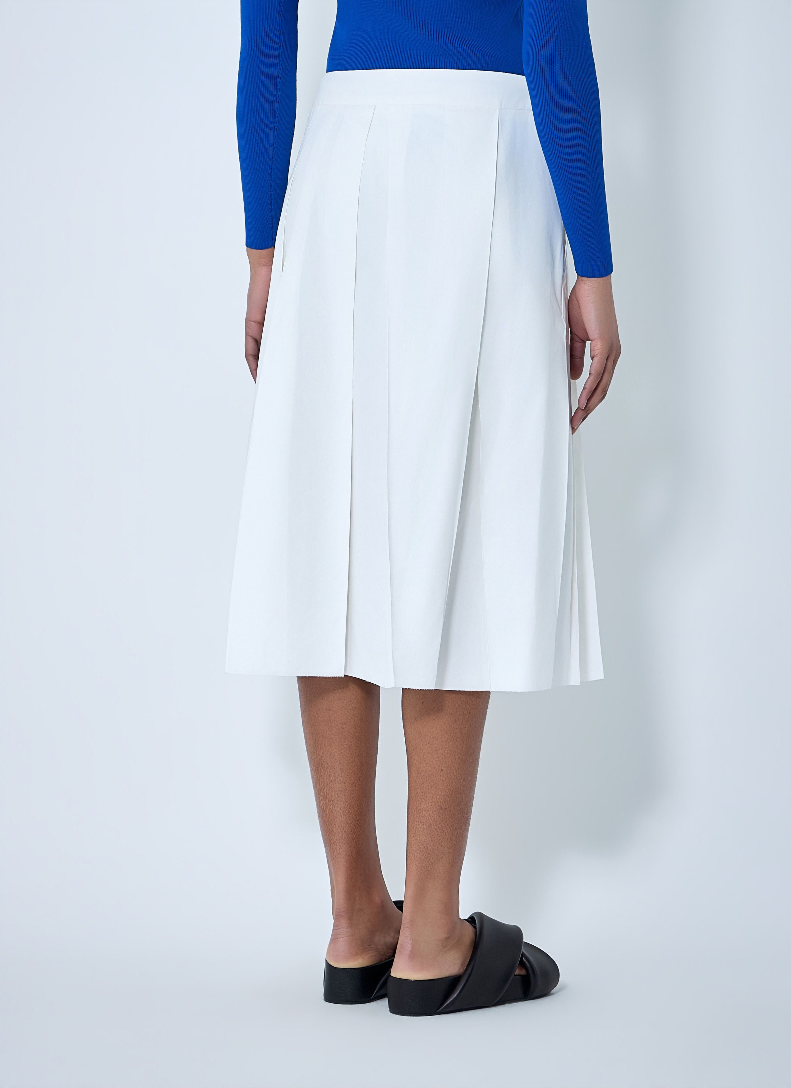 Jil Sander Pleated Midi Skirt Size 27" / US 4 / IT 40 - 4 Thumbnail