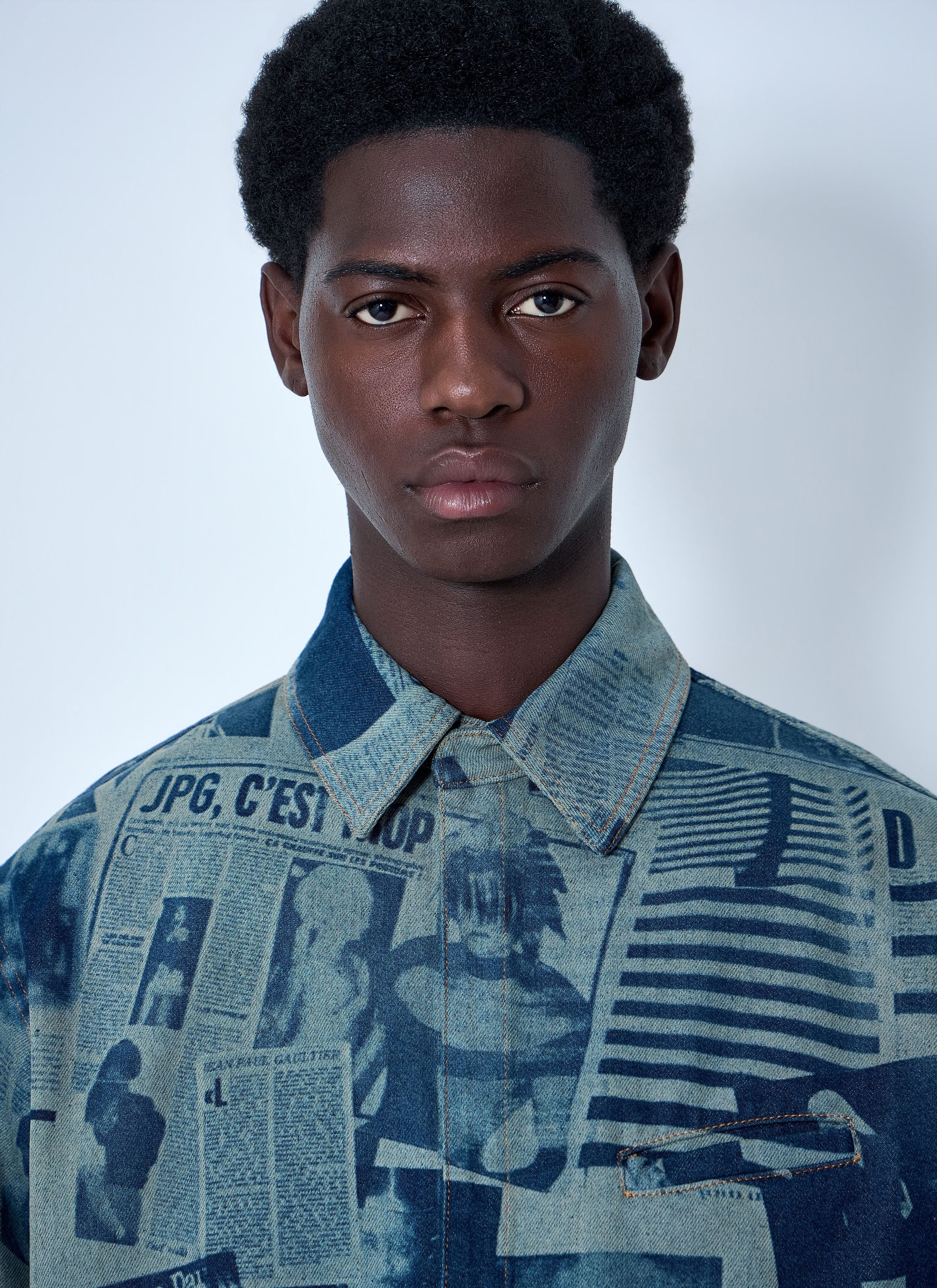 Jean Paul Gaultier Printed Cotton Poplin Shirt Size US M / EU 48-50 / 2 - 6 Thumbnail