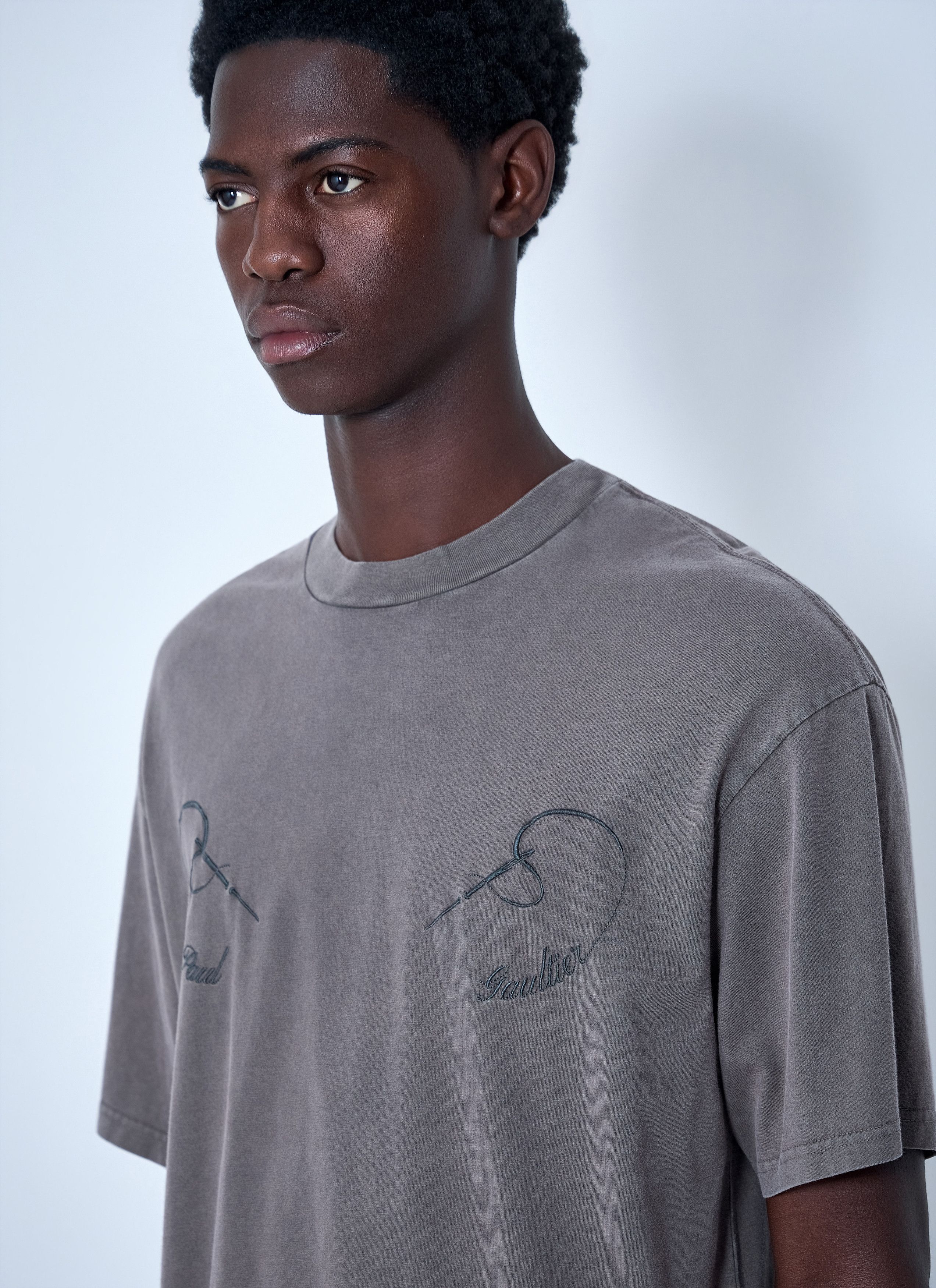 Jean Paul Gaultier Printed Cotton Jersey T-Shirt Size US L / EU 52-54 / 3 - 5 Thumbnail