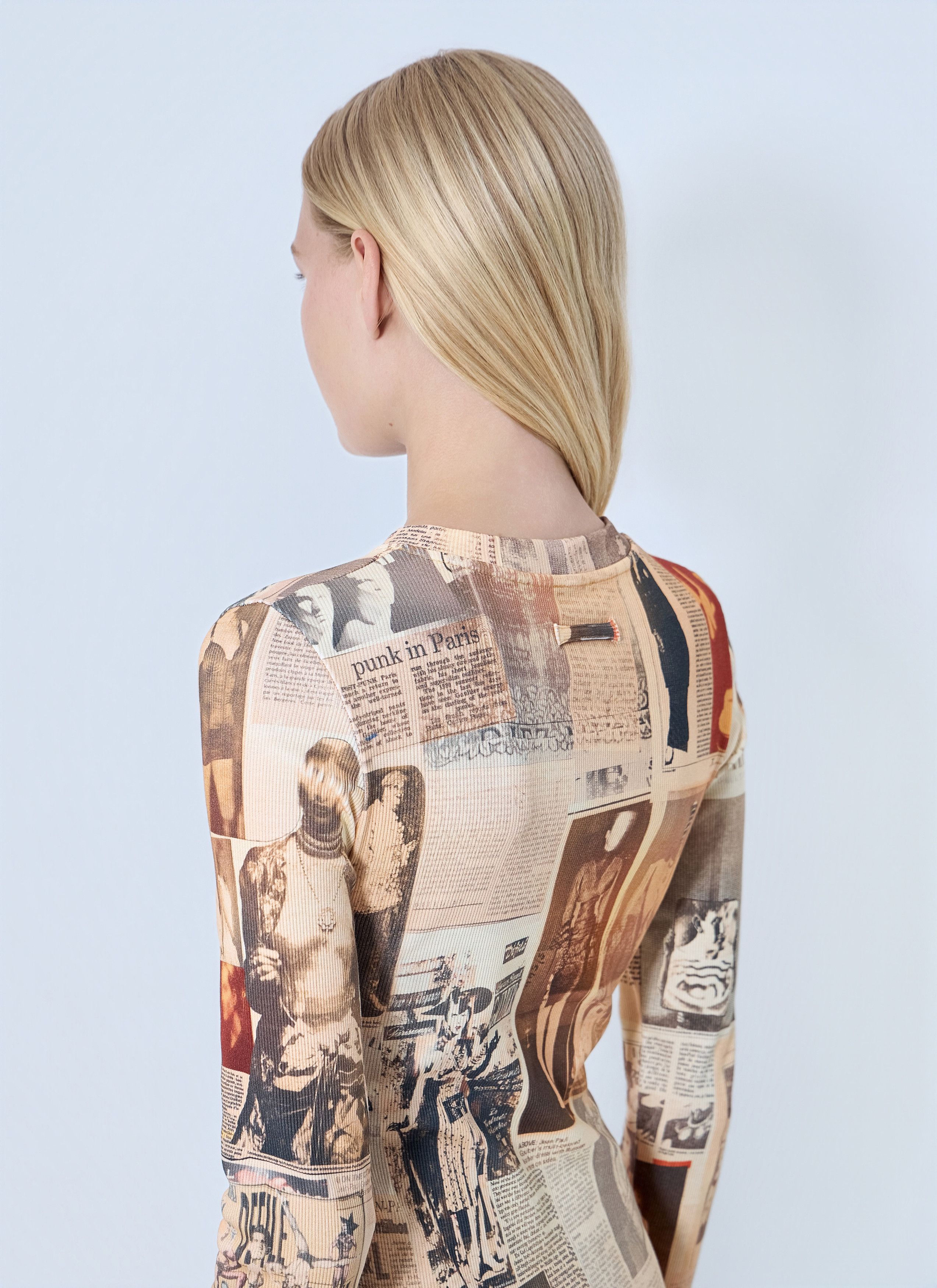 Jean Paul Gaultier Journal Printed Long Dress Size M / US 6-8 / IT 42-44 - 6 Thumbnail