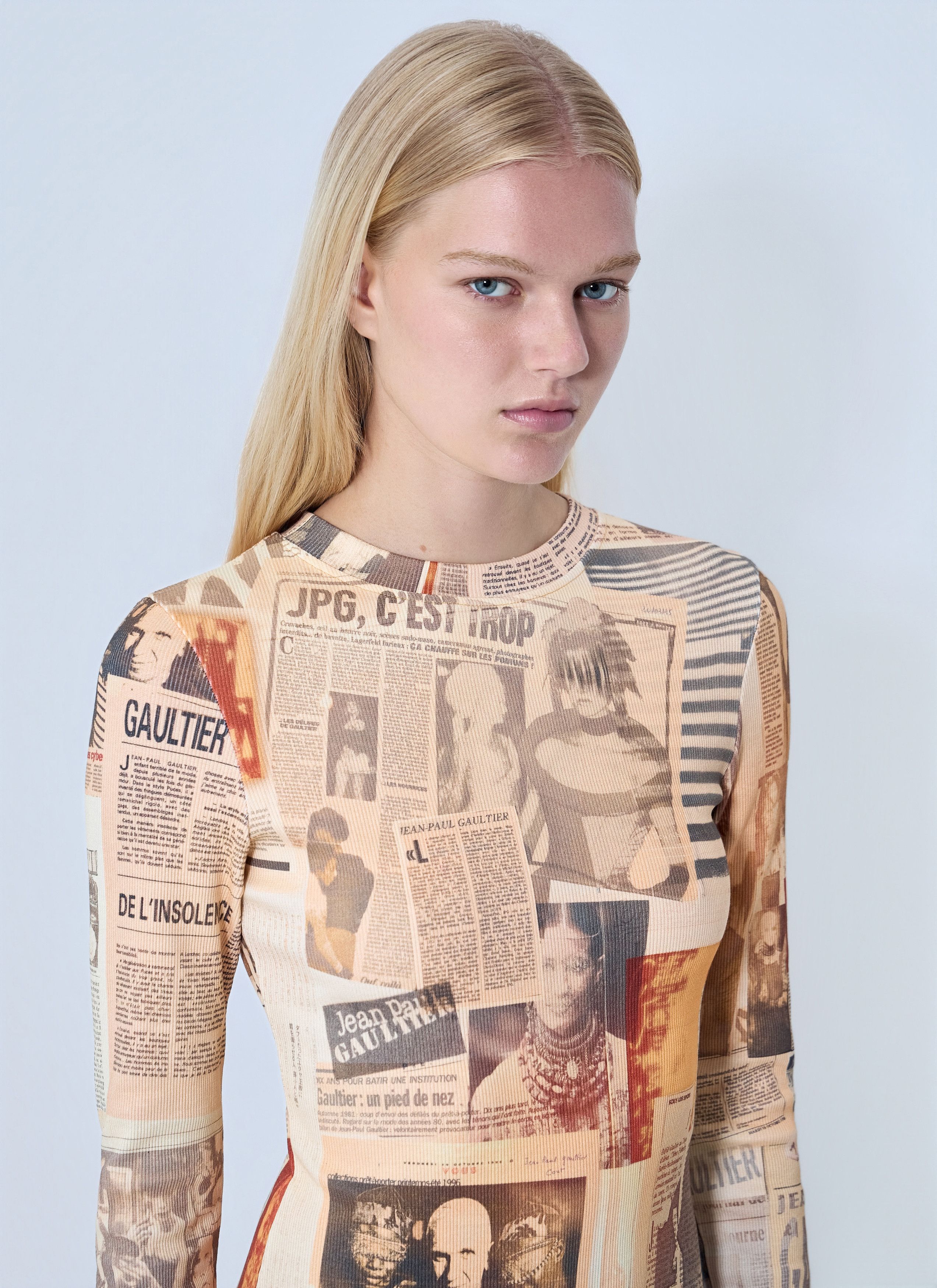 Jean Paul Gaultier Journal Printed Long Dress Size M / US 6-8 / IT 42-44 - 5 Thumbnail
