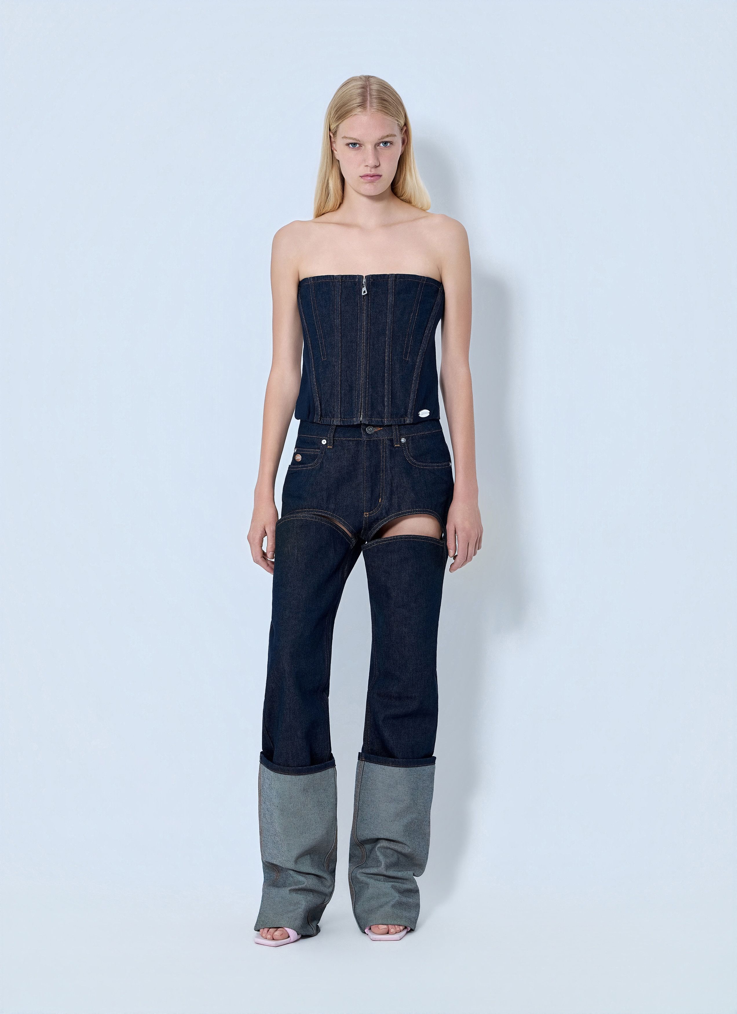Jean Paul Gaultier Denim Corset Size M / US 6-8 / IT 42-44 - 2 Thumbnail