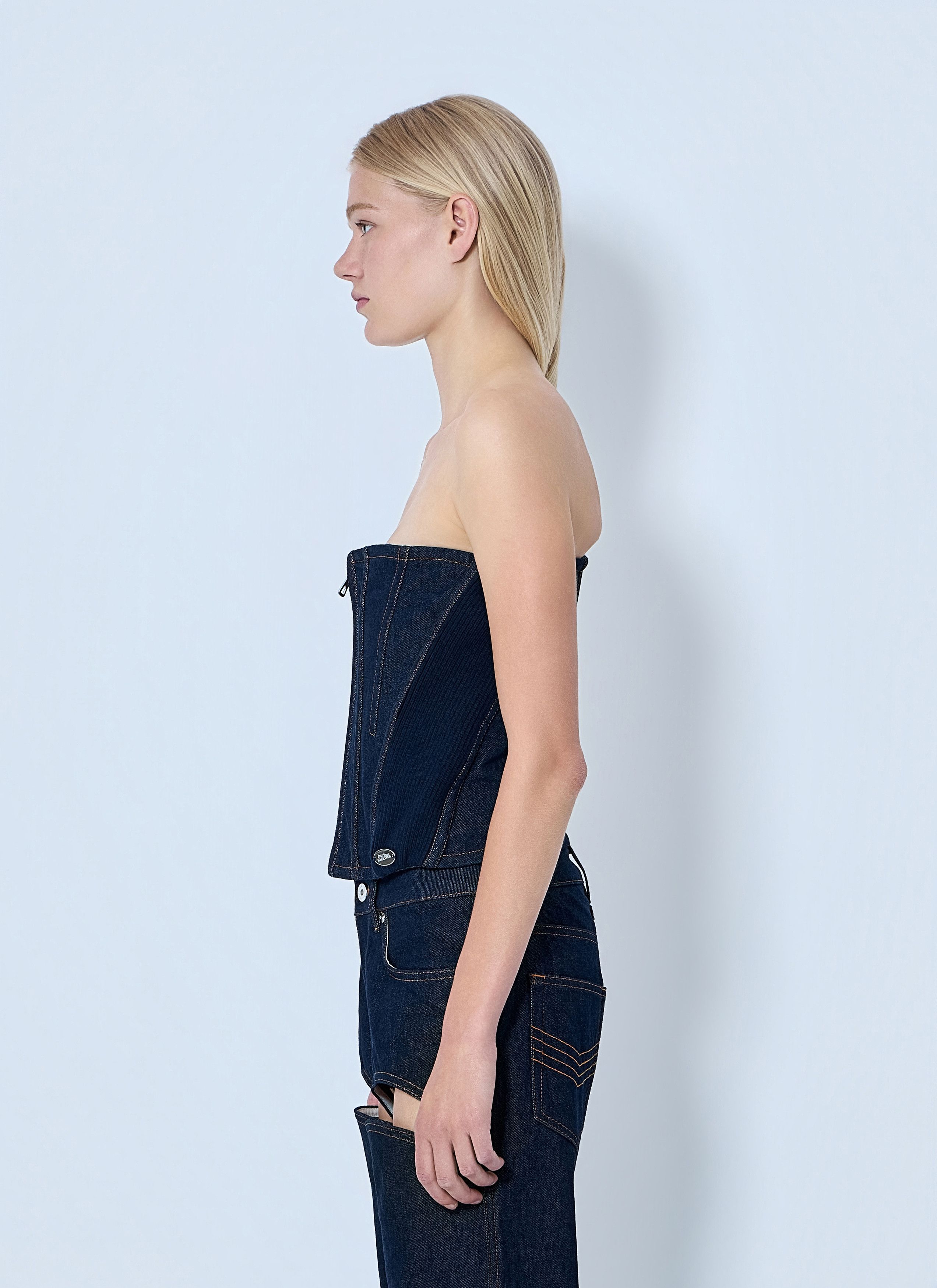 Jean Paul Gaultier Denim Corset Size M / US 6-8 / IT 42-44 - 3 Thumbnail