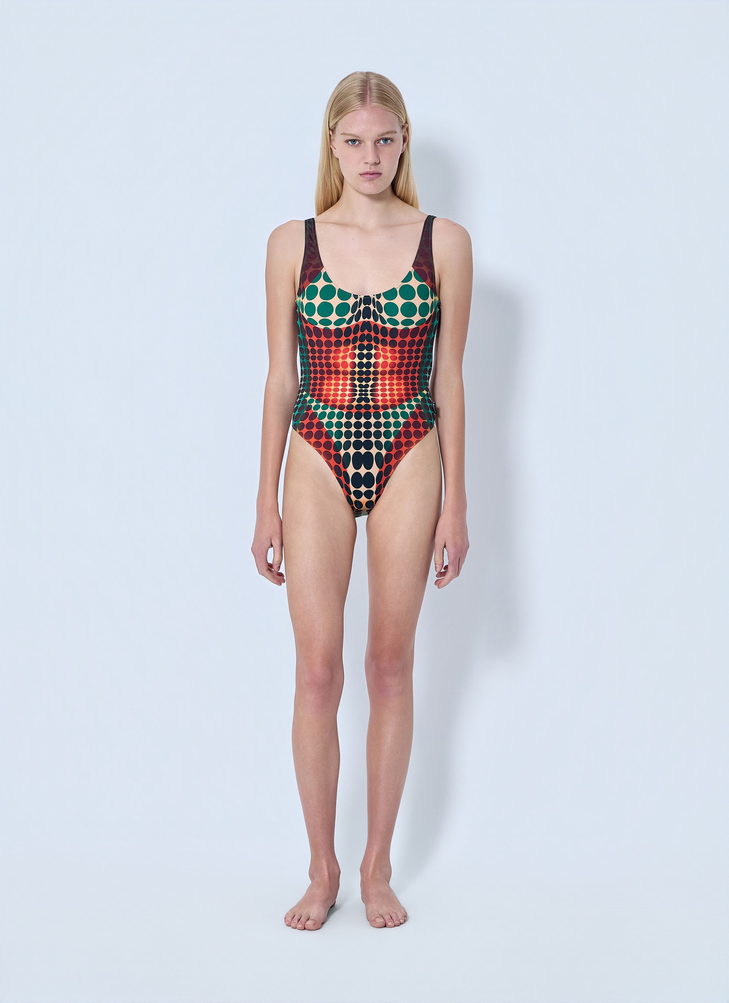 Jean Paul Gaultier Re-Edition The Brown Dots Swimsuit Size S / US 4 / IT 40 - 2 Thumbnail