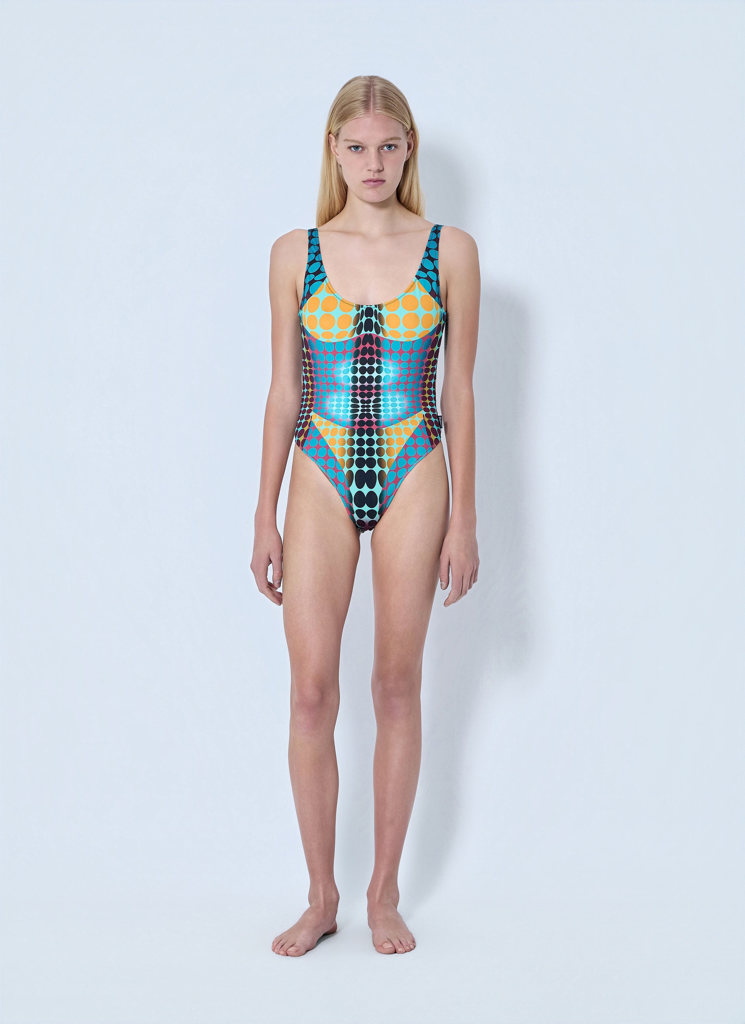 Jean Paul Gaultier Re-Edition The Blue Dots Swimsuit Size XS / US 0-2 / IT 36-38 - 2 Thumbnail