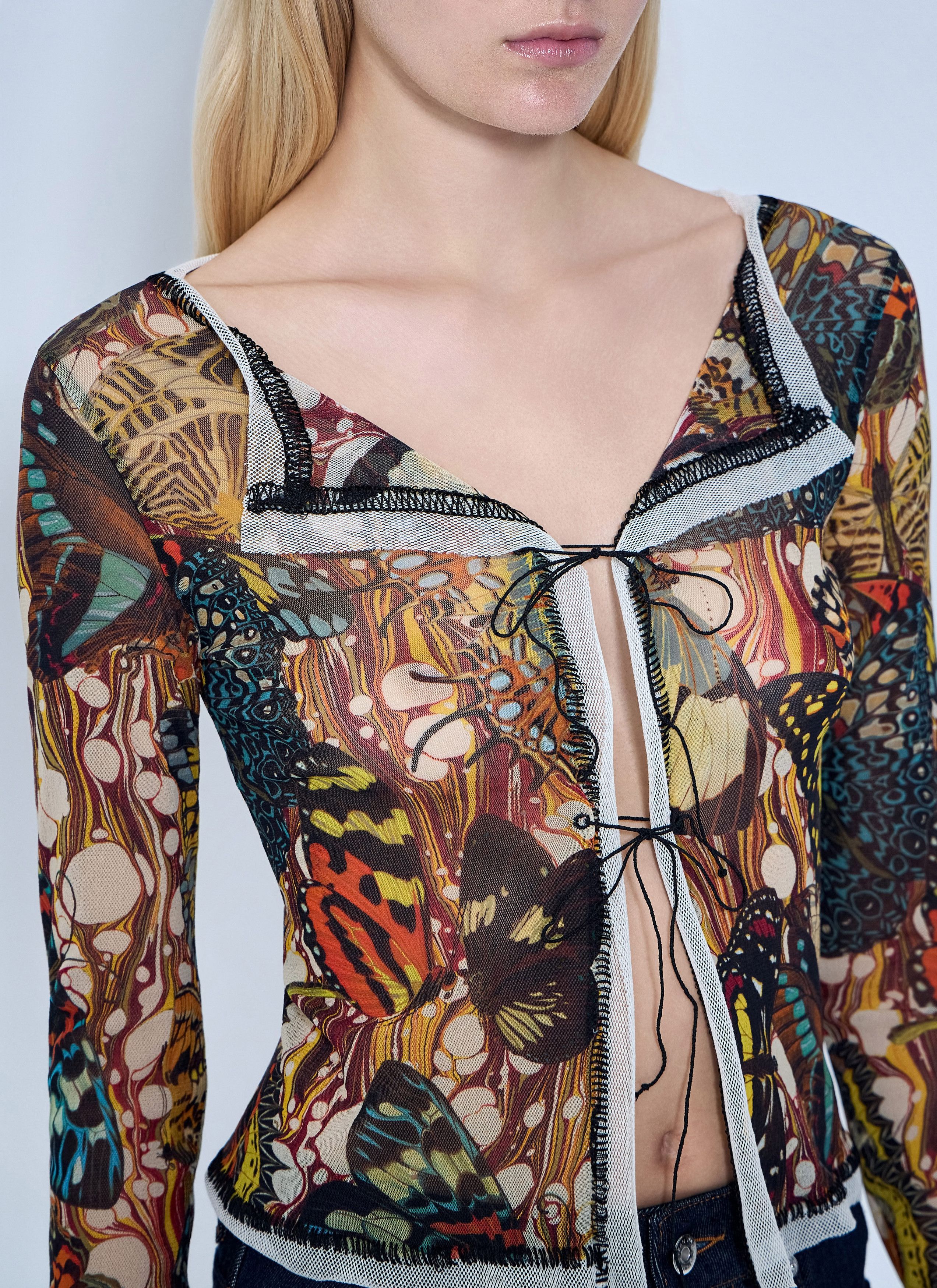 Jean Paul Gaultier Re-Edition The Yellow Butterfly Cardigan Size M / US 6-8 / IT 42-44 - 6 Thumbnail