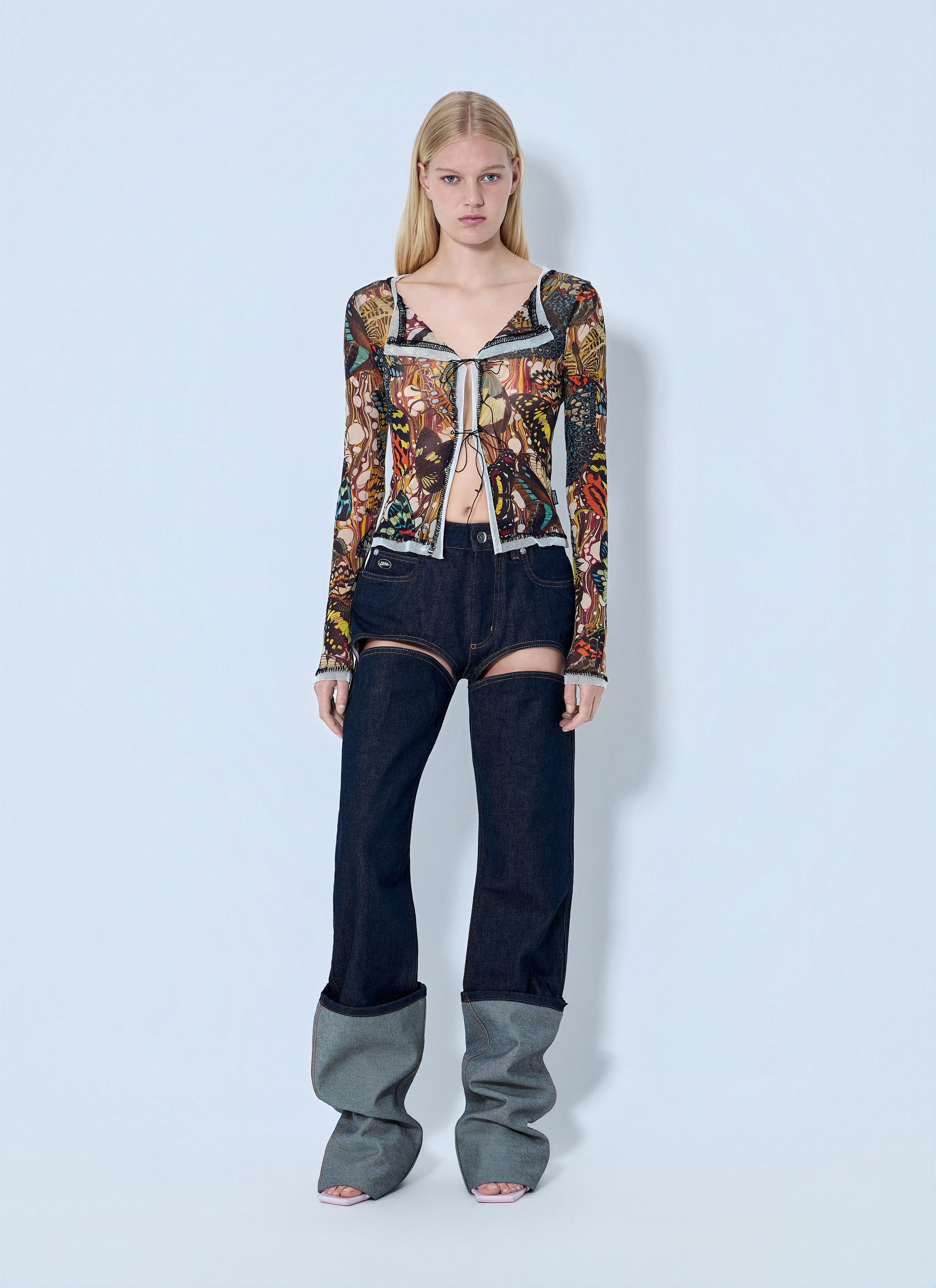 Jean Paul Gaultier Re-Edition The Yellow Butterfly Cardigan Size M / US 6-8 / IT 42-44 - 2 Thumbnail