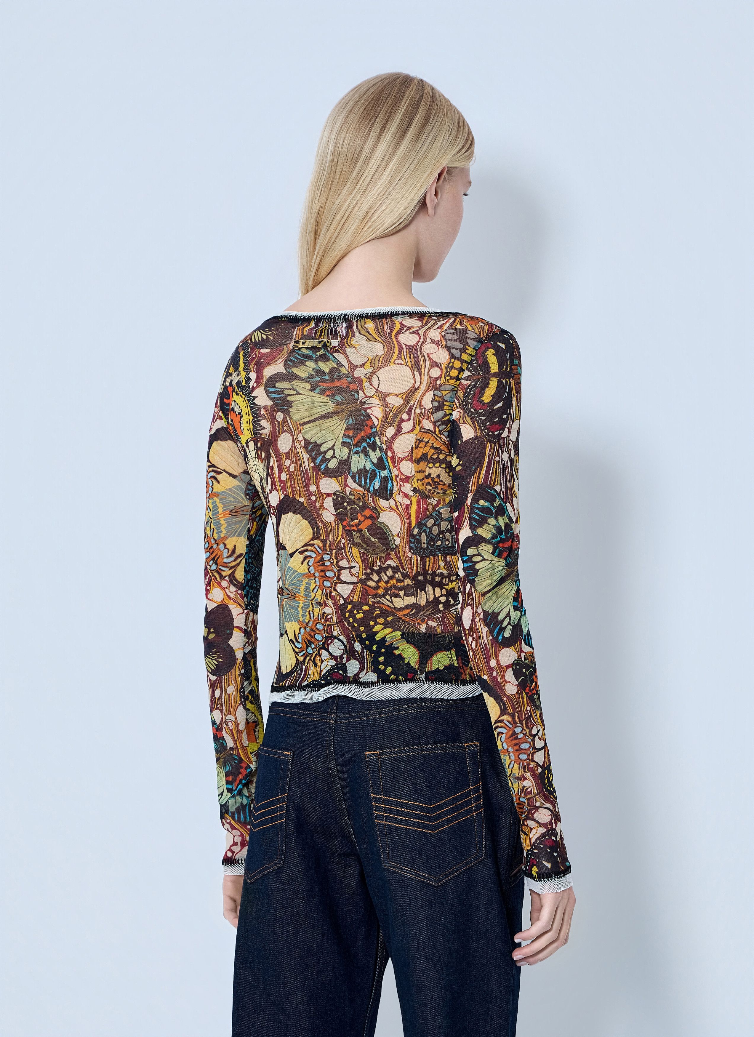 Jean Paul Gaultier Re-Edition The Yellow Butterfly Cardigan Size S / US 4 / IT 40 - 4 Thumbnail
