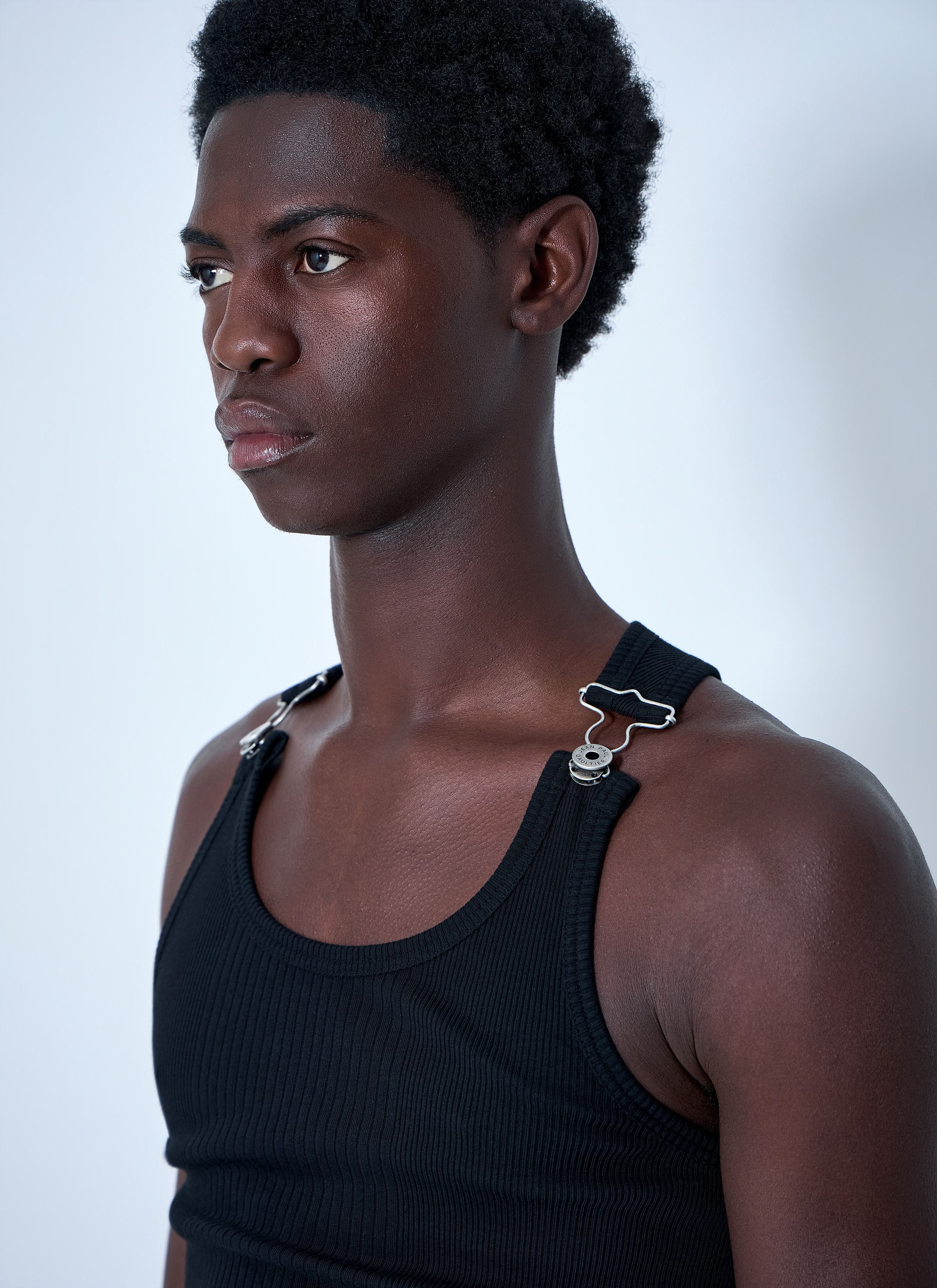 Jean Paul Gaultier Ribbed Tank Top with Metal Hardware Size US XS / EU 42 / 0 - 5 Thumbnail