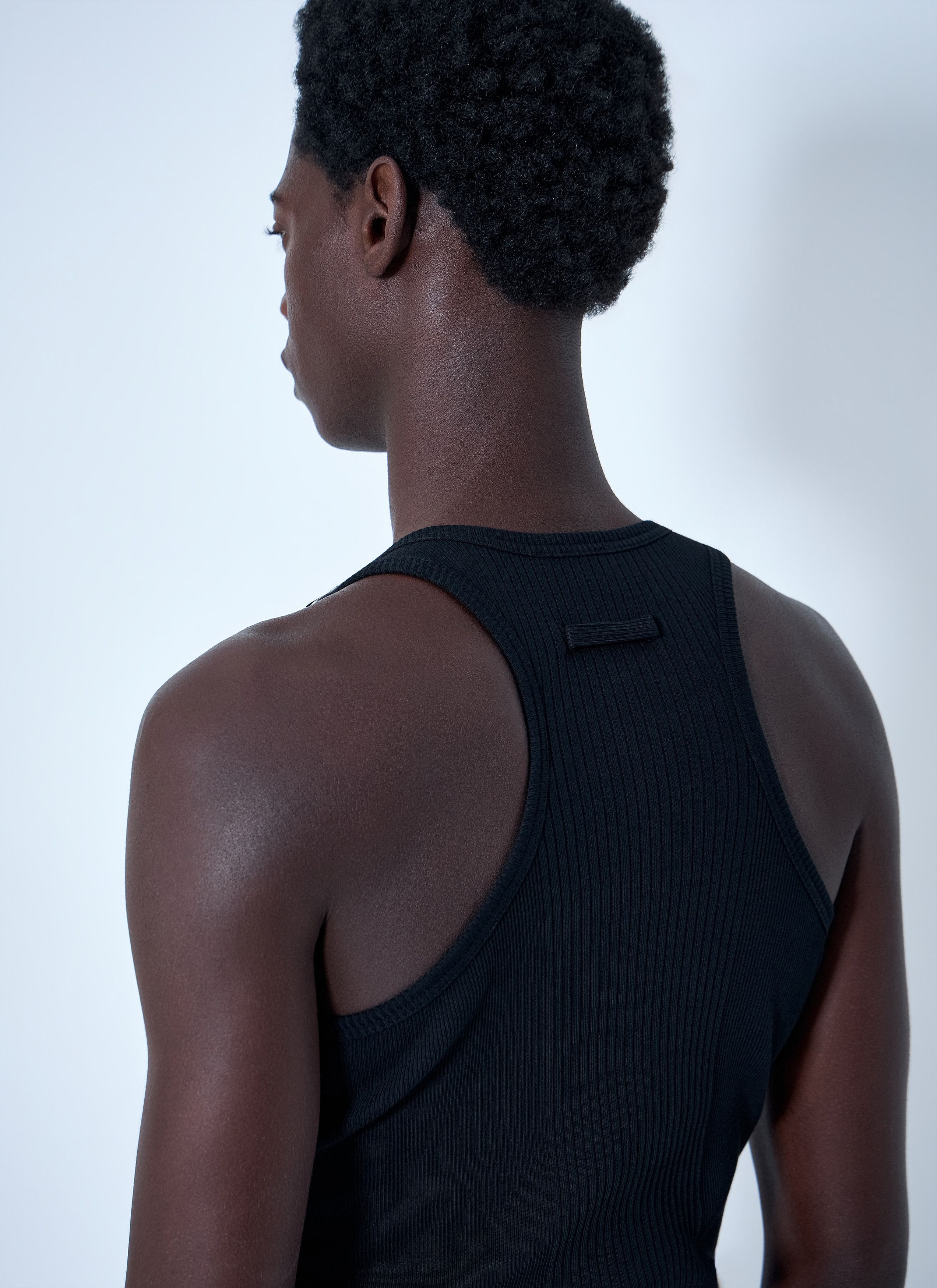 Jean Paul Gaultier Ribbed Tank Top with Metal Hardware Size US XS / EU 42 / 0 - 6 Thumbnail