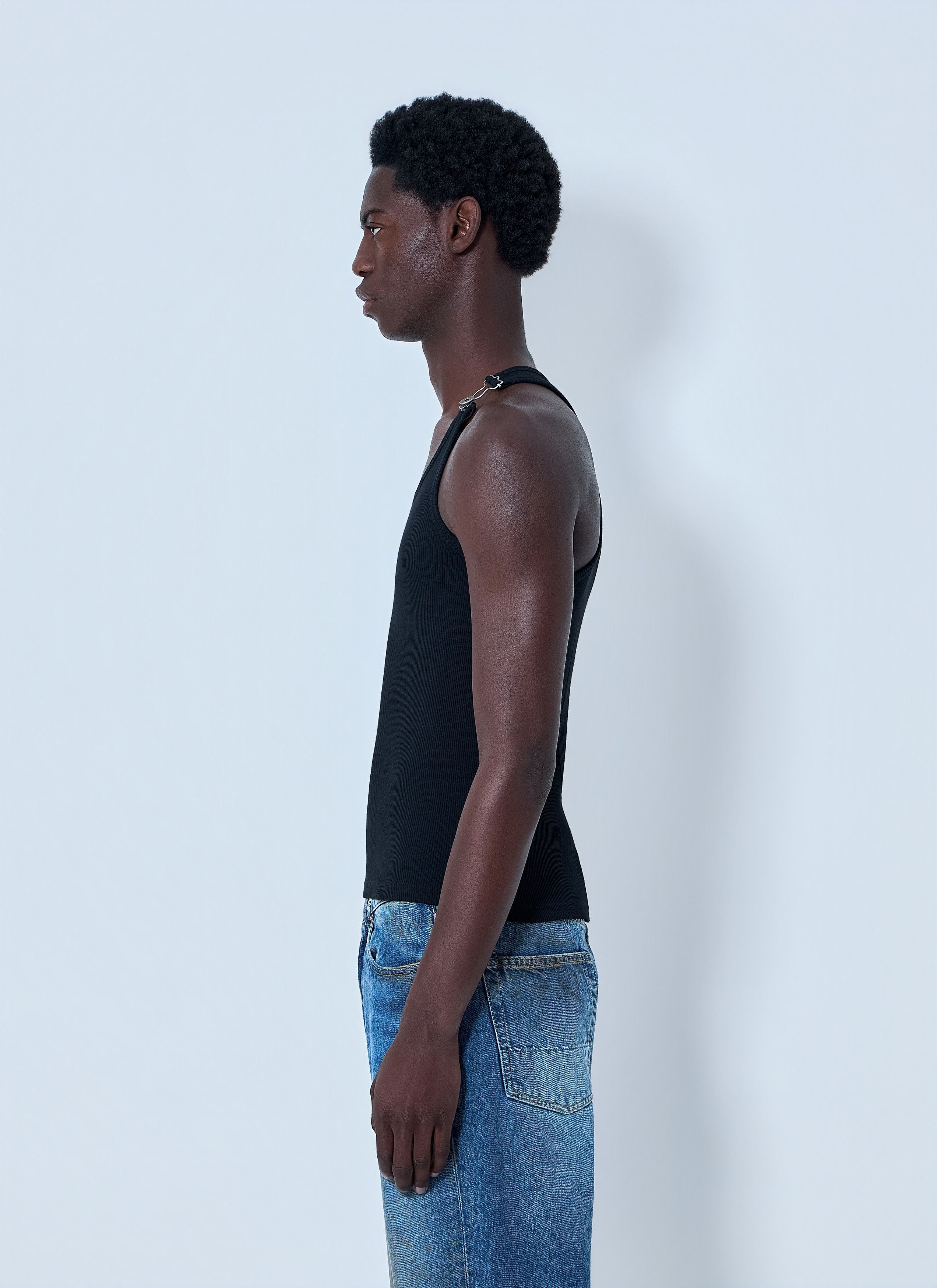 Jean Paul Gaultier Ribbed Tank Top with Metal Hardware Size US XXL / EU 58 / 5 - 3 Thumbnail