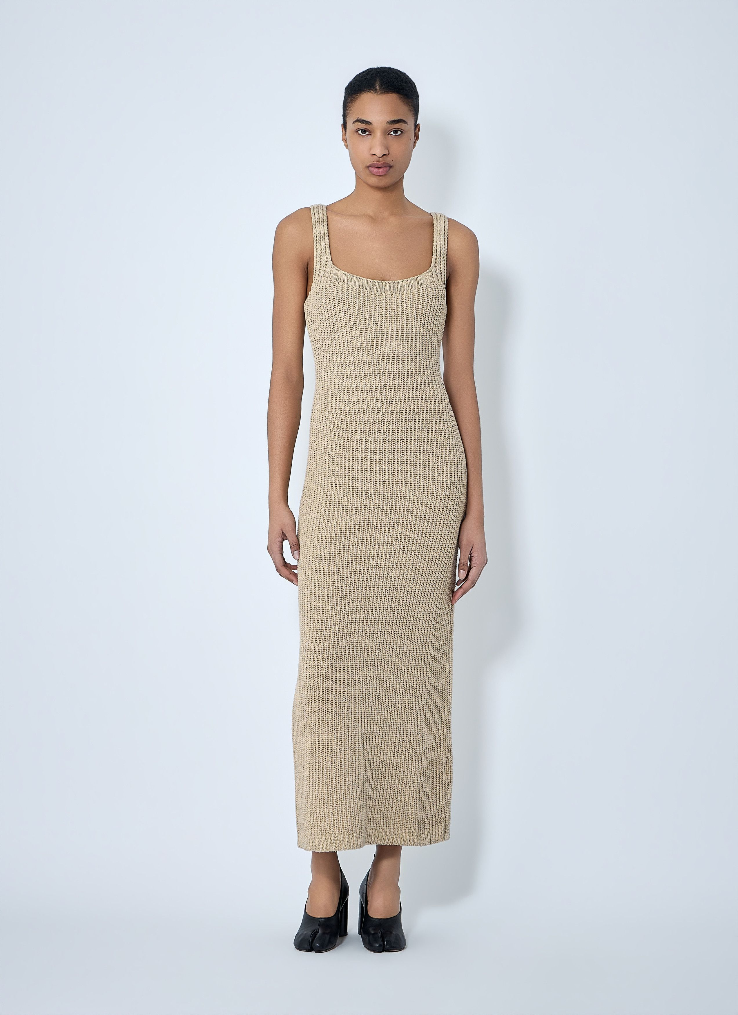 KHAITE Lex Ribbed-Knit Maxi Dress Size S / US 4 / IT 40 - 2 Thumbnail