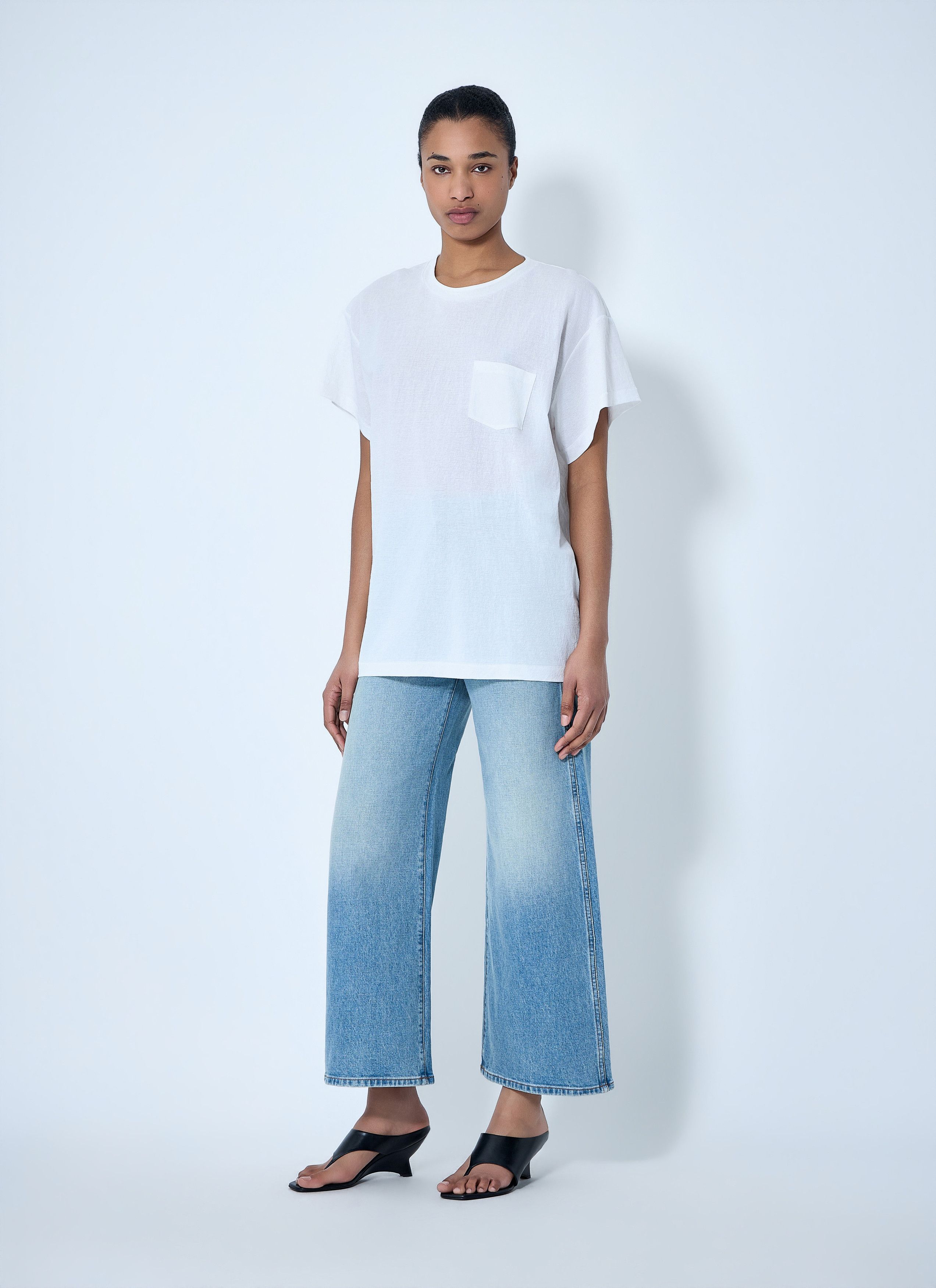 KHAITE Cotton Jersey T-Shirt Size M / US 6-8 / IT 42-44 - 2 Thumbnail