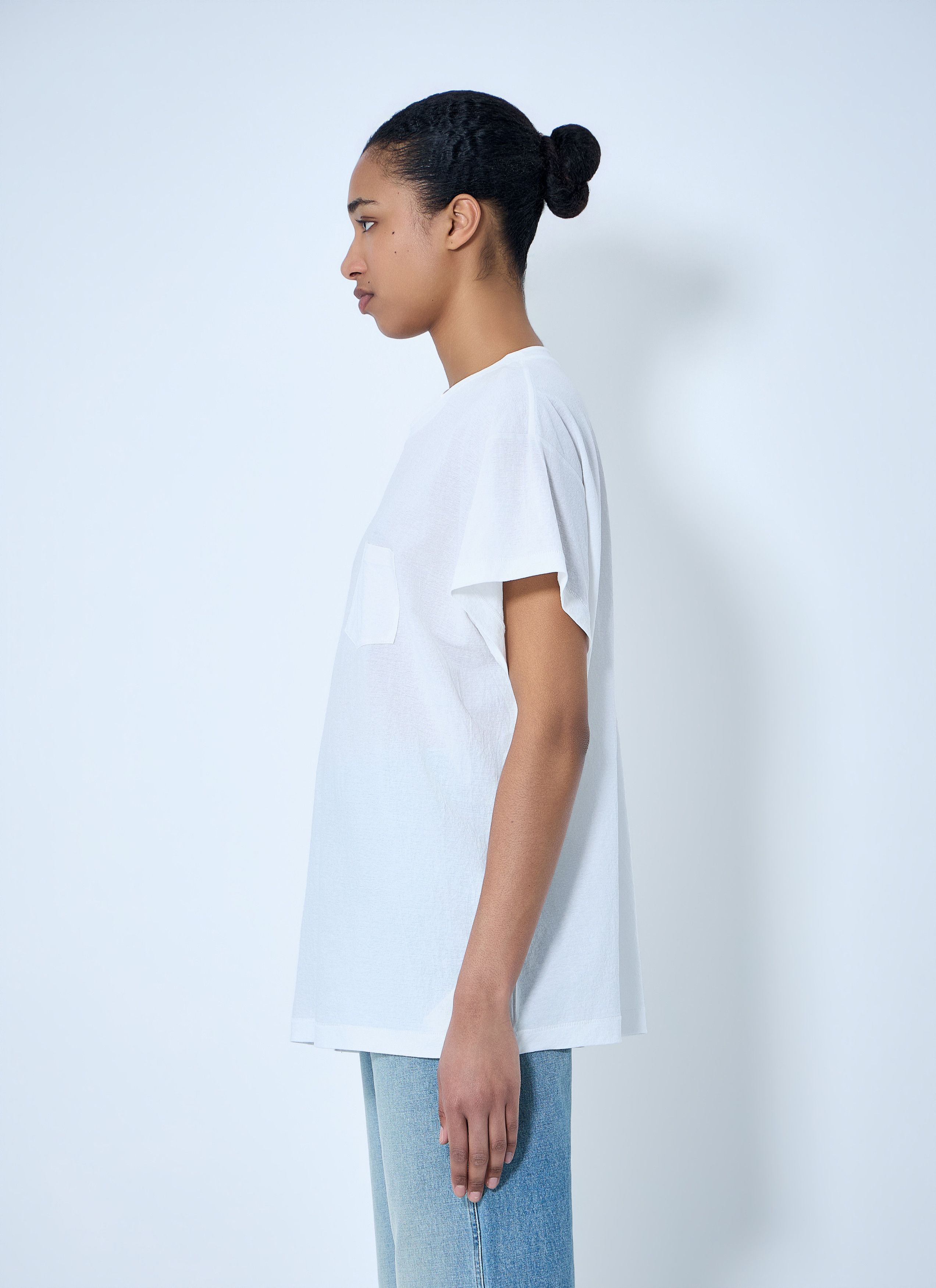 KHAITE Cotton Jersey T-Shirt Size XS / US 0-2 / IT 36-38 - 3 Thumbnail
