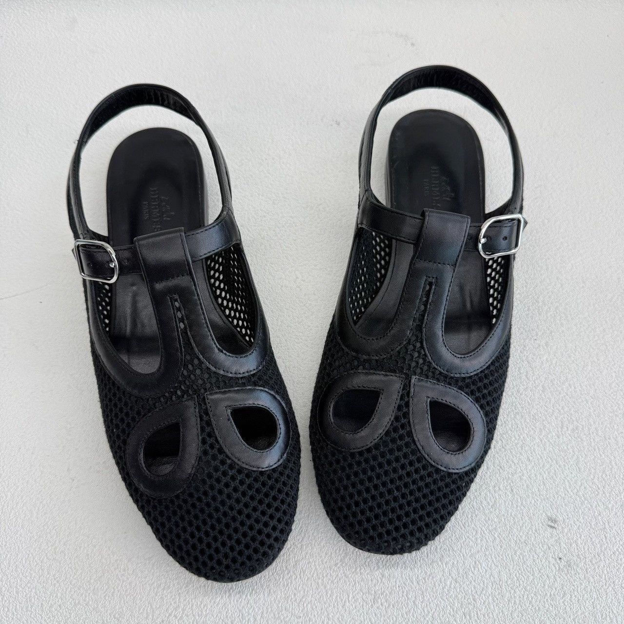 Hermes Hermès Kim Mesh Leather Ballet Flats Size 39 Size US 9 / IT 39 - 10 Thumbnail