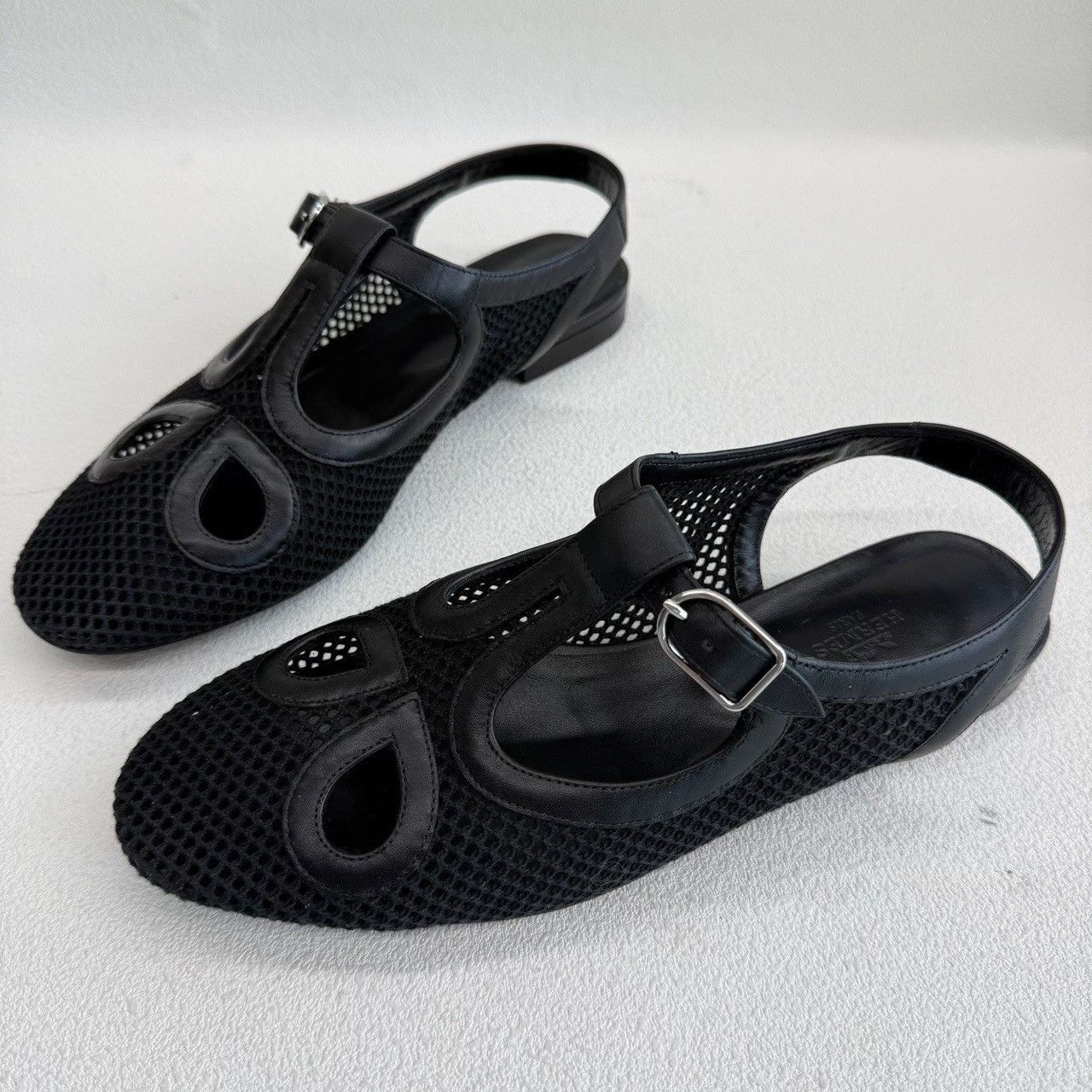 Hermes Hermès Kim Mesh Leather Ballet Flats Size 39 Size US 9 / IT 39 - 2 Thumbnail