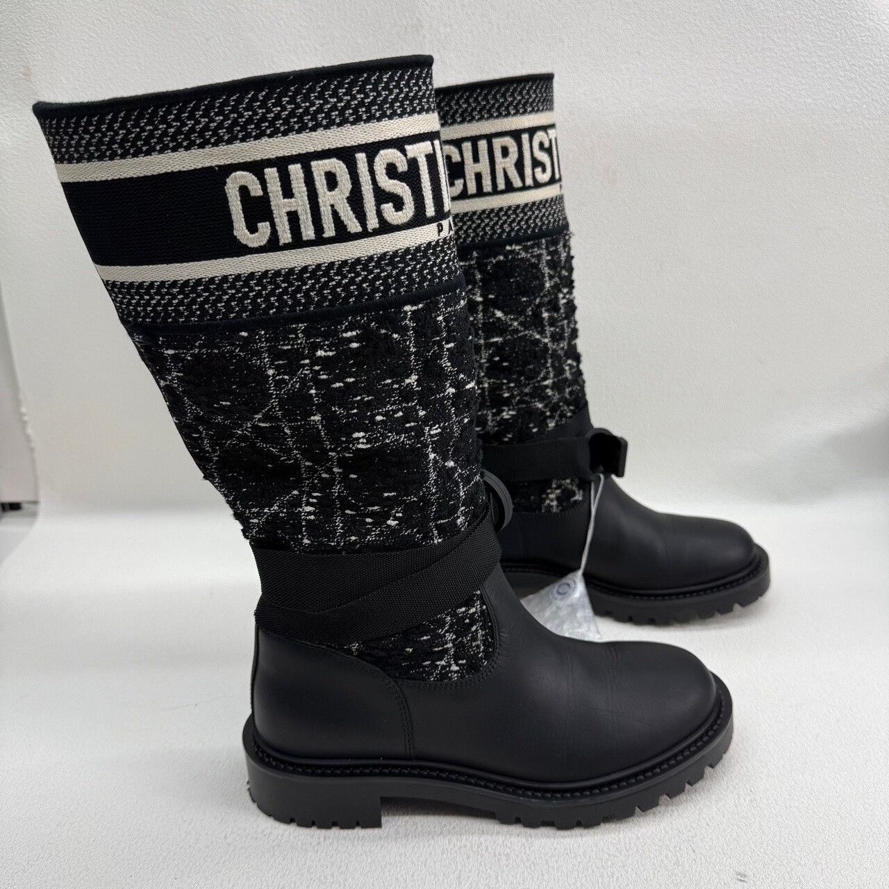 Dior Dior D-Major Tweed Leather Boots Size 35 Size US 4 / IT 34 - 5 Thumbnail
