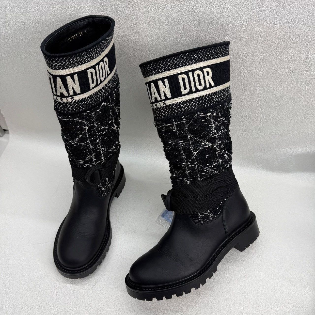 Dior Dior D-Major Tweed Leather Boots Size 35 Size US 4 / IT 34 - 9 Thumbnail