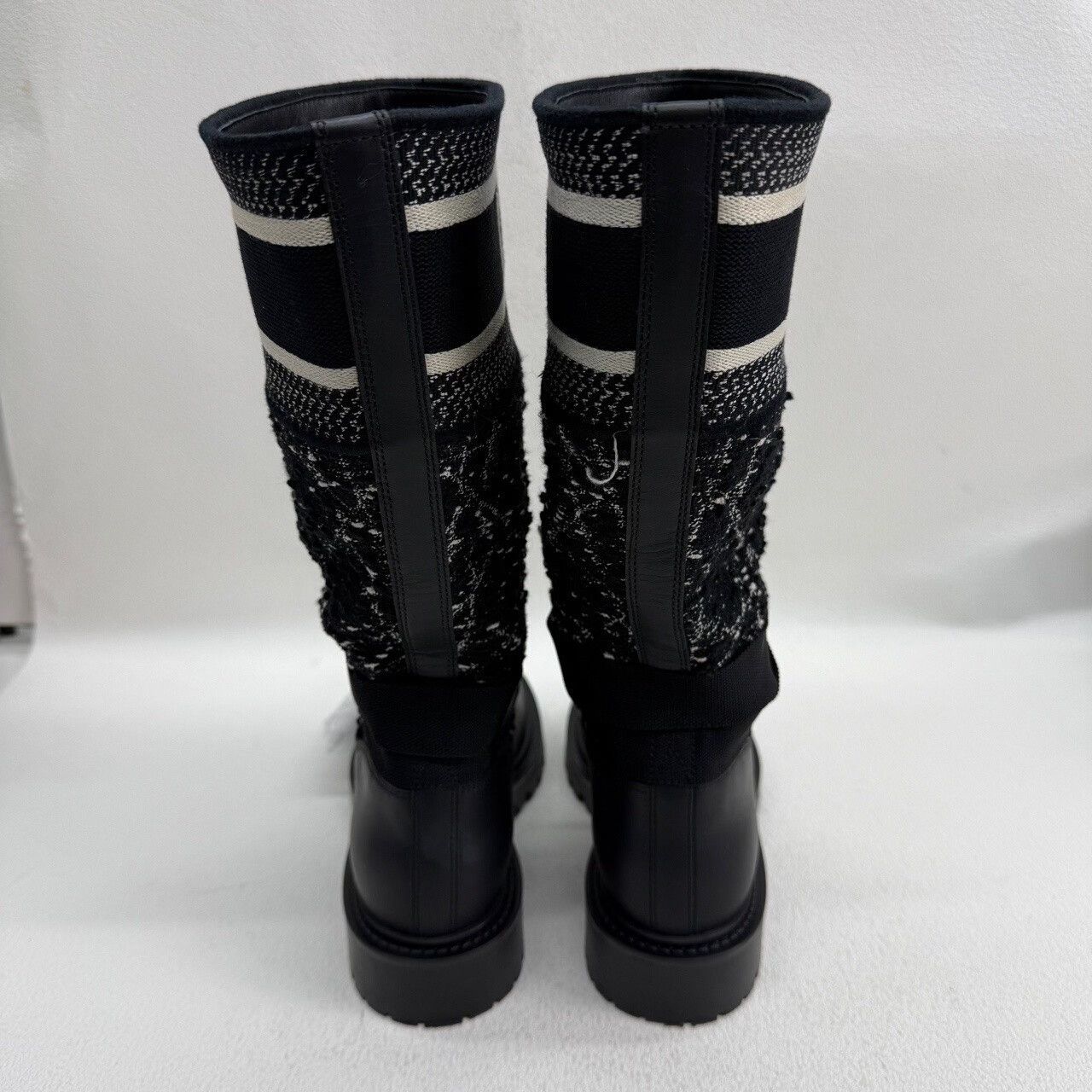 Dior Dior D-Major Tweed Leather Boots Size 35 Size US 4 / IT 34 - 6 Thumbnail
