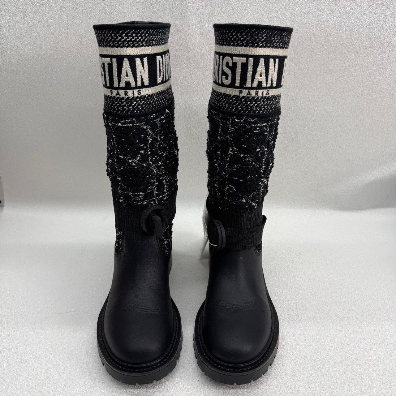 Dior Dior D-Major Tweed Leather Boots Size 35 Size US 4 / IT 34 - 3 Thumbnail