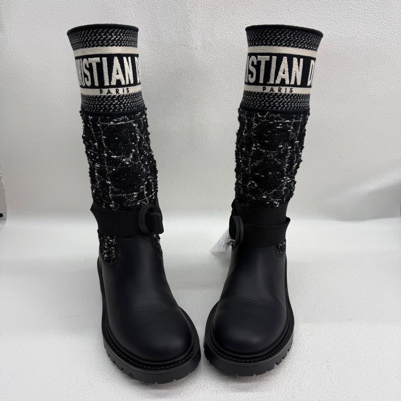 Dior Dior D-Major Tweed Leather Boots Size 35 Size US 4 / IT 34 - 10 Thumbnail