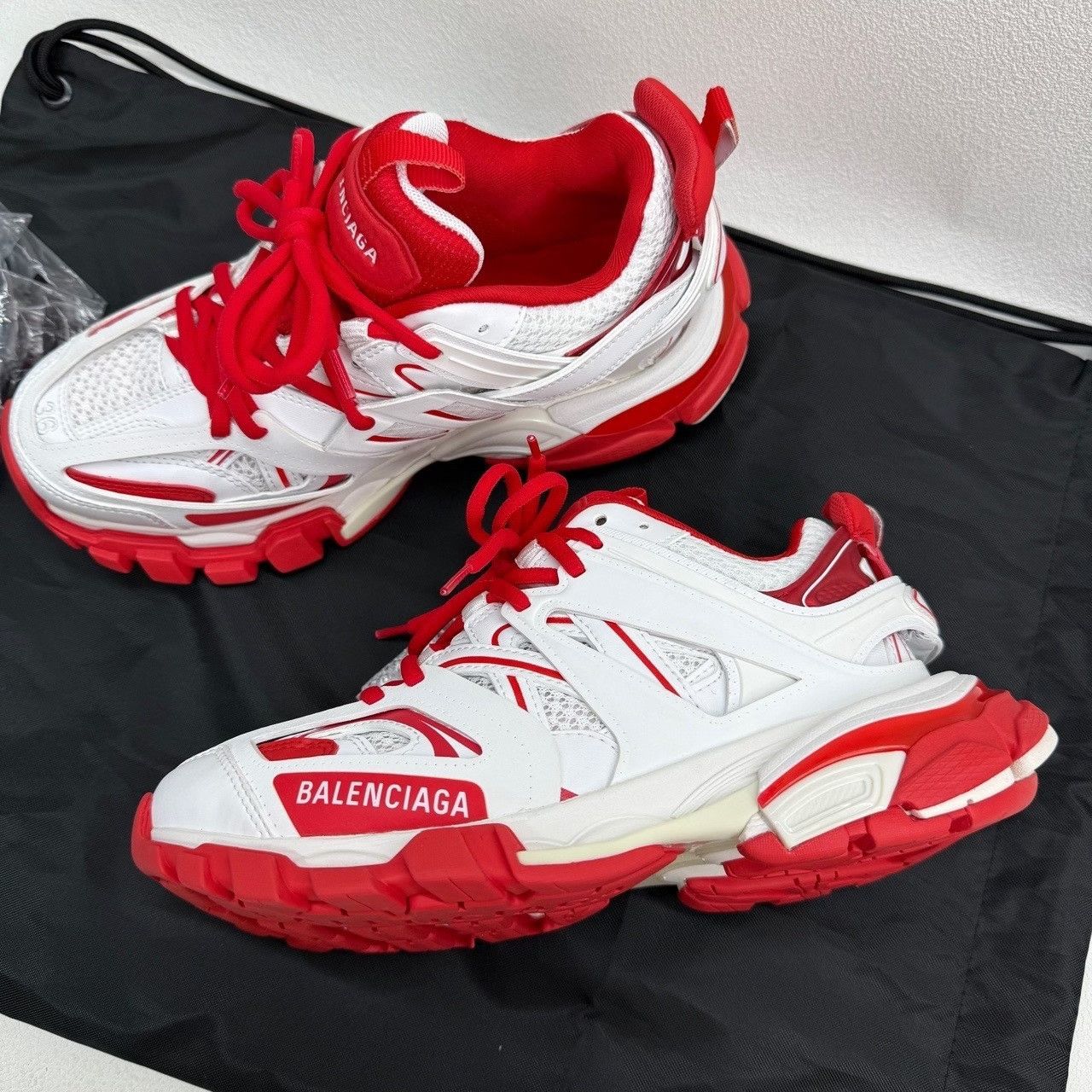 Balenciaga Balenciaga Track Low-Top Sneakers White Red Size 36 Size US 6 / IT 36 - 9 Thumbnail