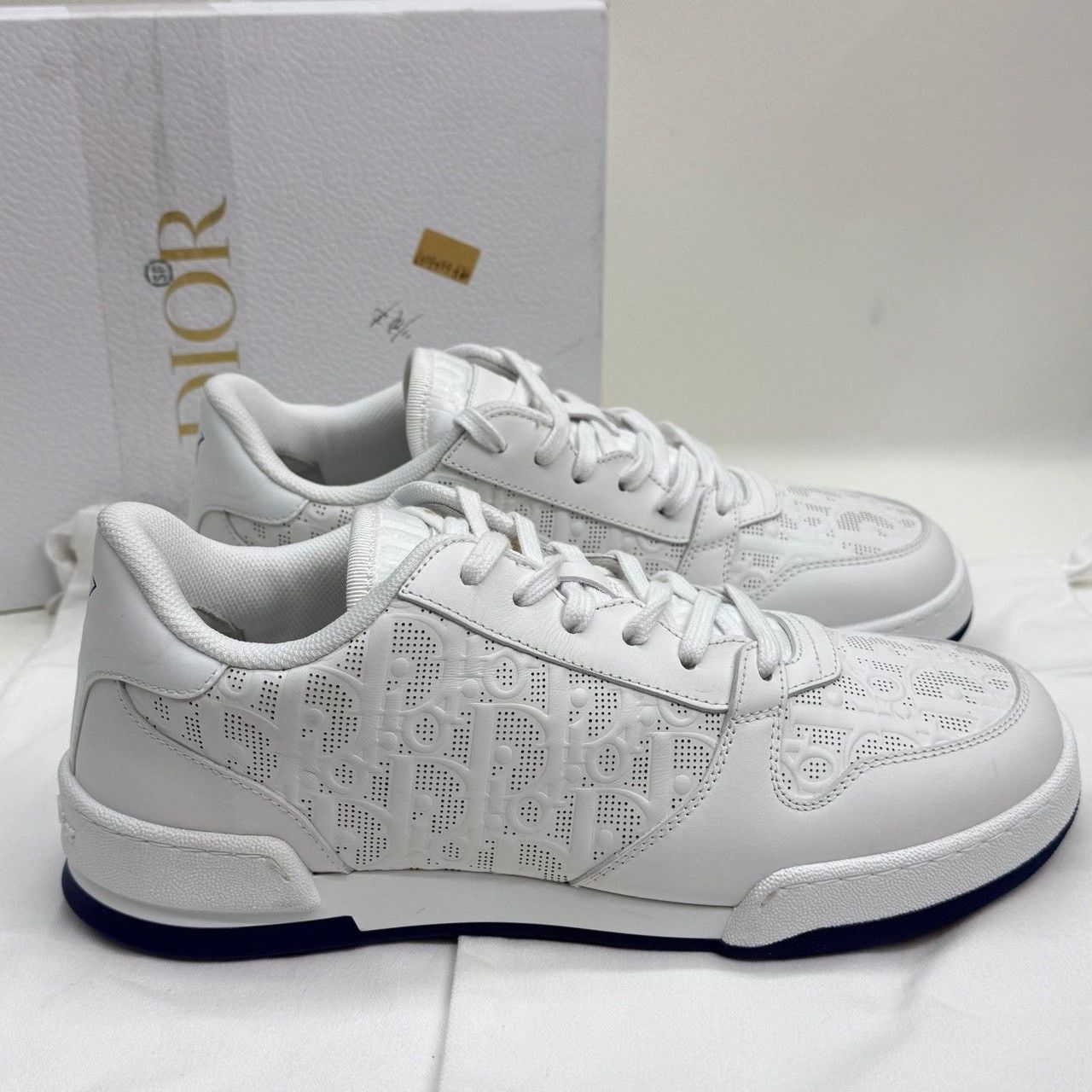 Dior Dior Perforated Oblique Low-Top Sneakers Size 39.5 Size US 9.5 / IT 39.5 - 6 Thumbnail