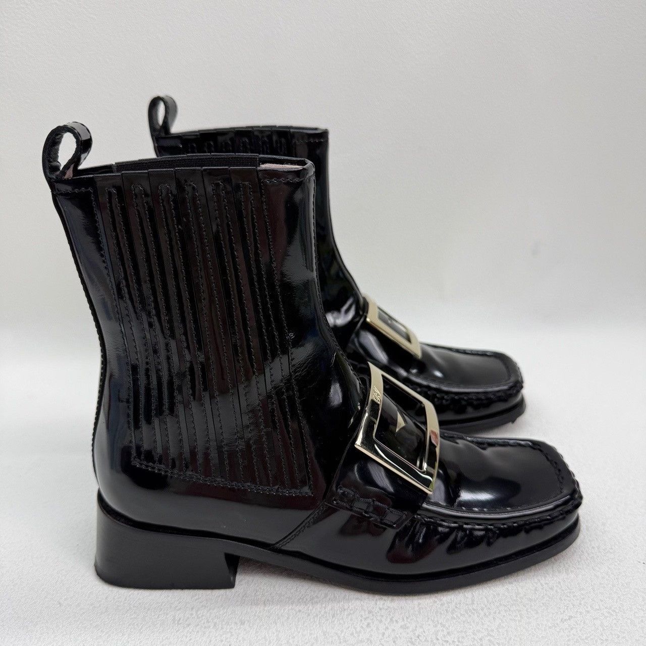 Roger Vivier Roger Vivier Patent Leather Block Heel Boots Size 36 Size US 6 / IT 36 - 5 Thumbnail