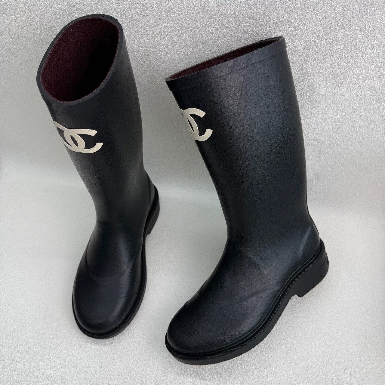 Chanel Chanel Logo Rubber Boots Size 36 Size US 5 / IT 35 - 10 Thumbnail