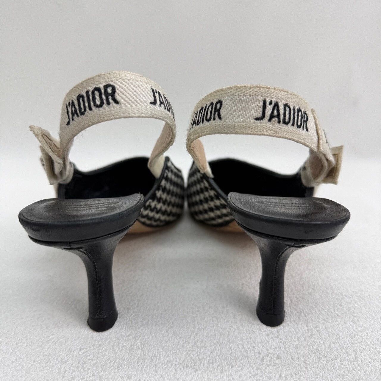 Dior Dior Houndstooth J'Adior Slingback Heels Size 36.5 Size US 6.5 / IT 36.5 - 6 Thumbnail