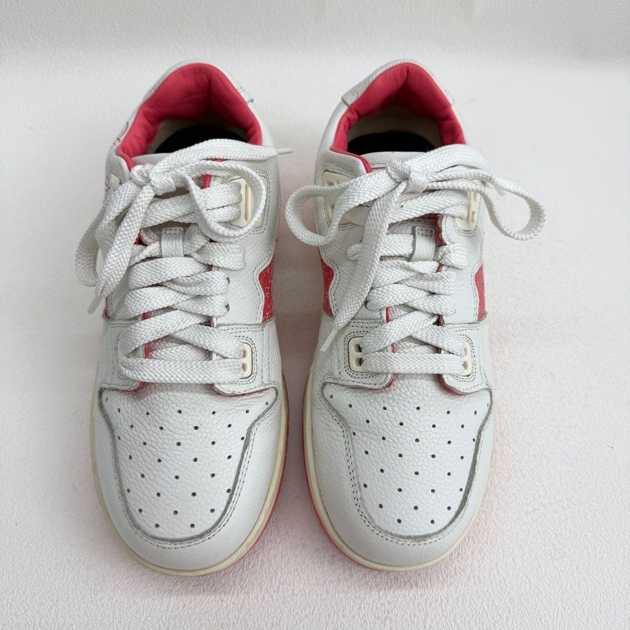 Acne Studios Acne Studios Pink Leather Low-Top Sneakers Size 36 Size US 6 / IT 36 - 3 Thumbnail