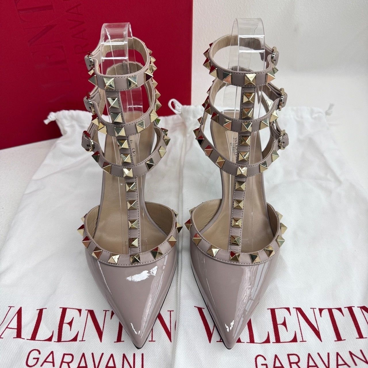 Valentino Valentino Rockstud Patent Leather Heels Size 35.5 Size US 5.5 / IT 35.5 - 4 Thumbnail