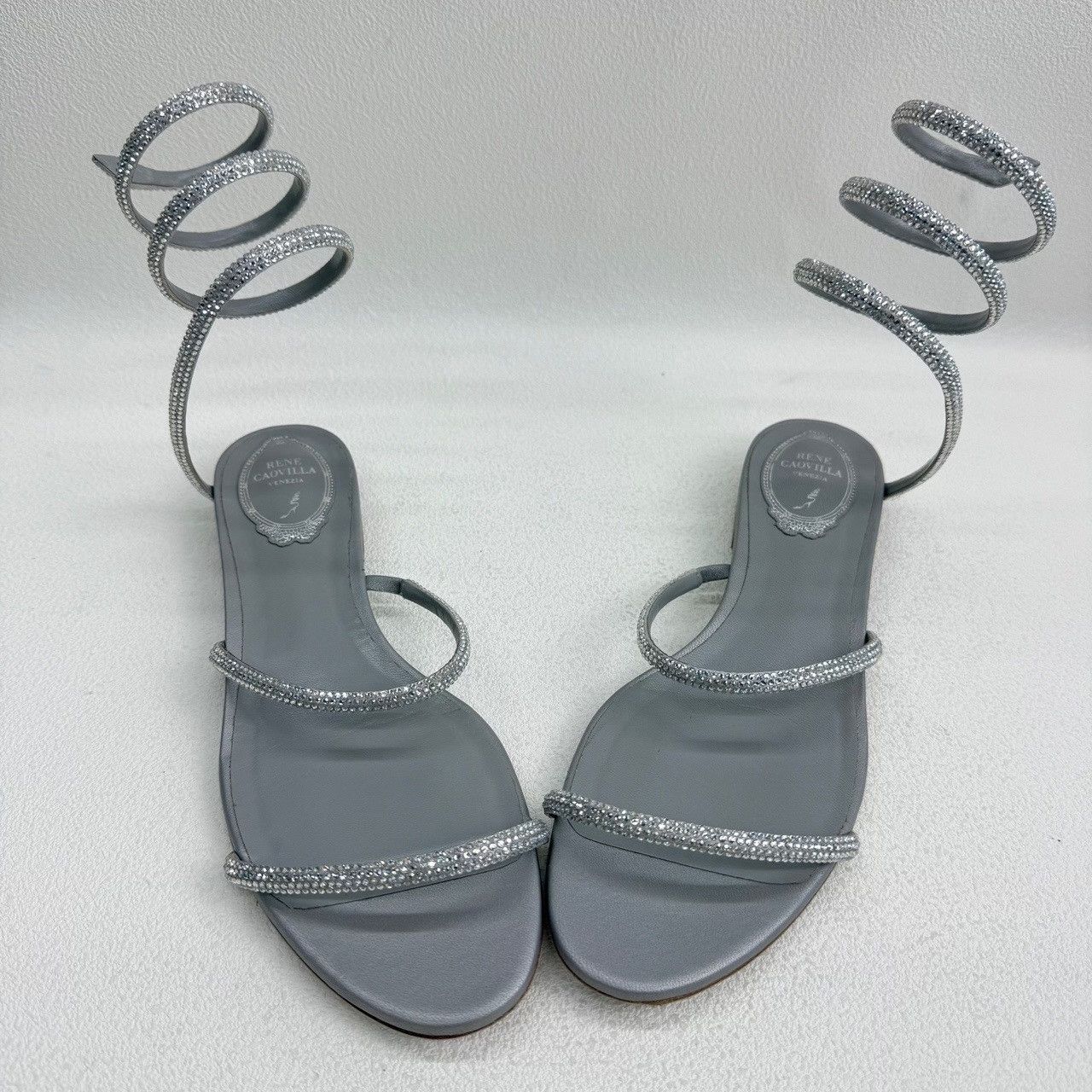 Rene Caovilla Rene Caovilla Cleo Rhinestone Coil Sandals Size 39 Size US 9 / IT 39 - 10 Thumbnail