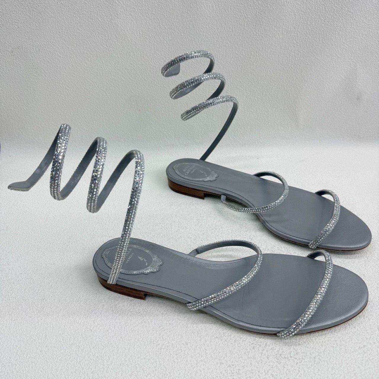 Rene Caovilla Rene Caovilla Cleo Rhinestone Coil Sandals Size 39 Size US 9 / IT 39 - 4 Thumbnail