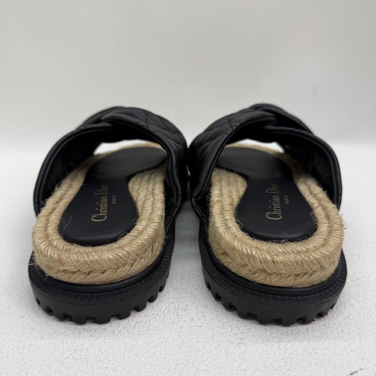 Dior Dior Dtwist Quilted Leather Sandals Size 35.5 Size US 5.5 / IT 35.5 - 5 Thumbnail