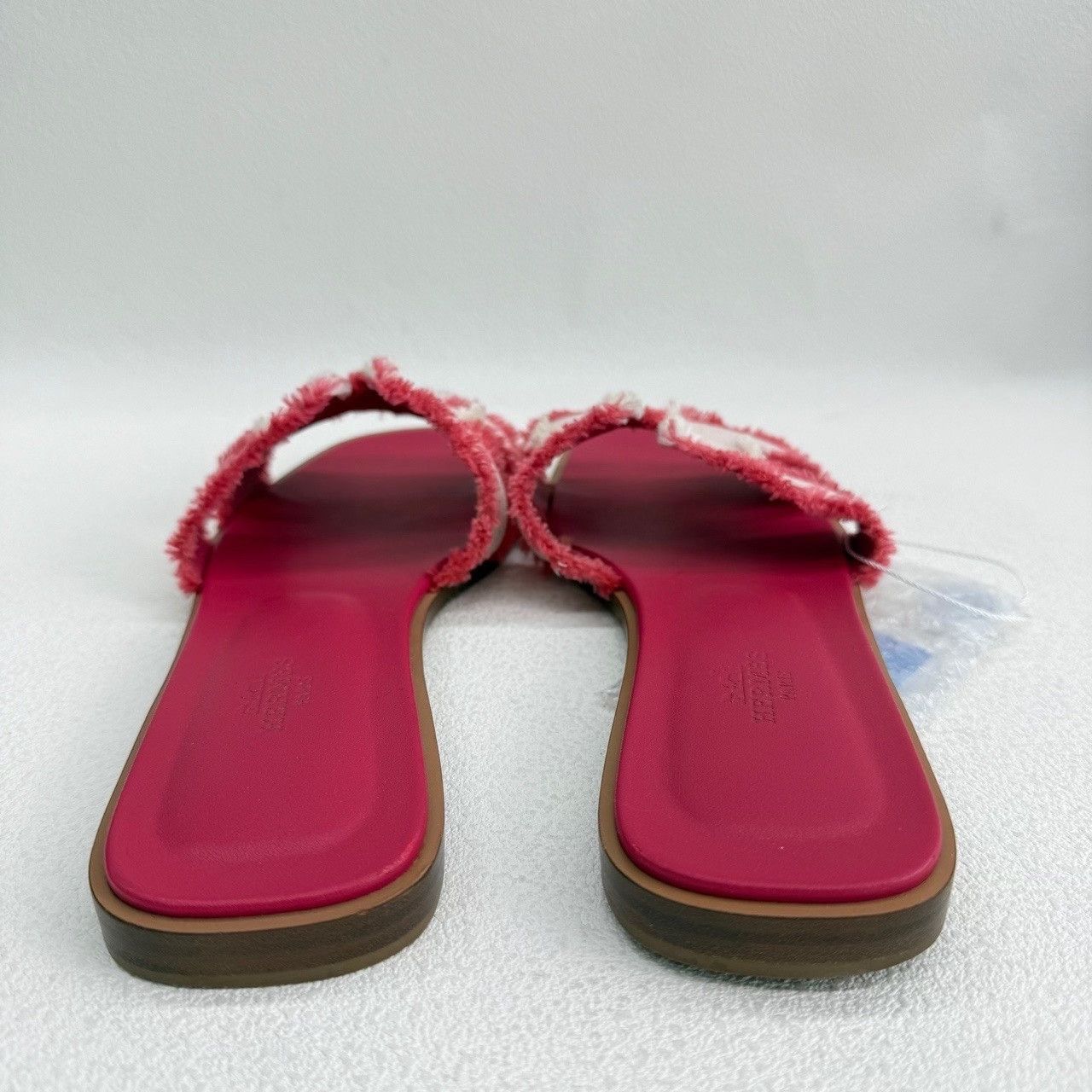Hermes Hermès Oran Fringed Canvas Sandals Size 38.5 Size US 8.5 / IT 38.5 - 7 Thumbnail
