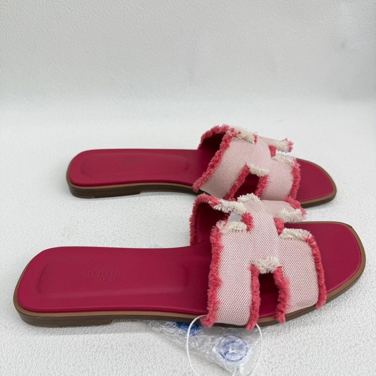 Hermes Hermès Oran Fringed Canvas Sandals Size 38.5 Size US 8.5 / IT 38.5 - 5 Thumbnail