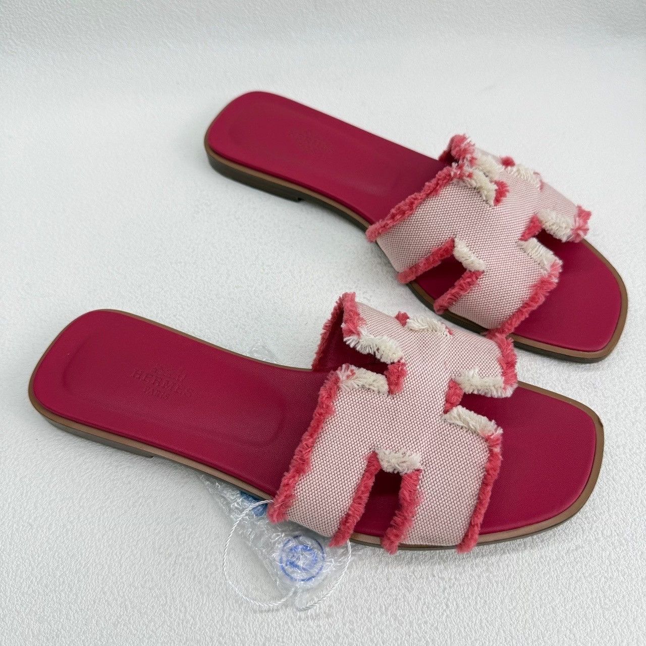 Hermes Hermès Oran Fringed Canvas Sandals Size 38.5 Size US 8.5 / IT 38.5 - 4 Thumbnail