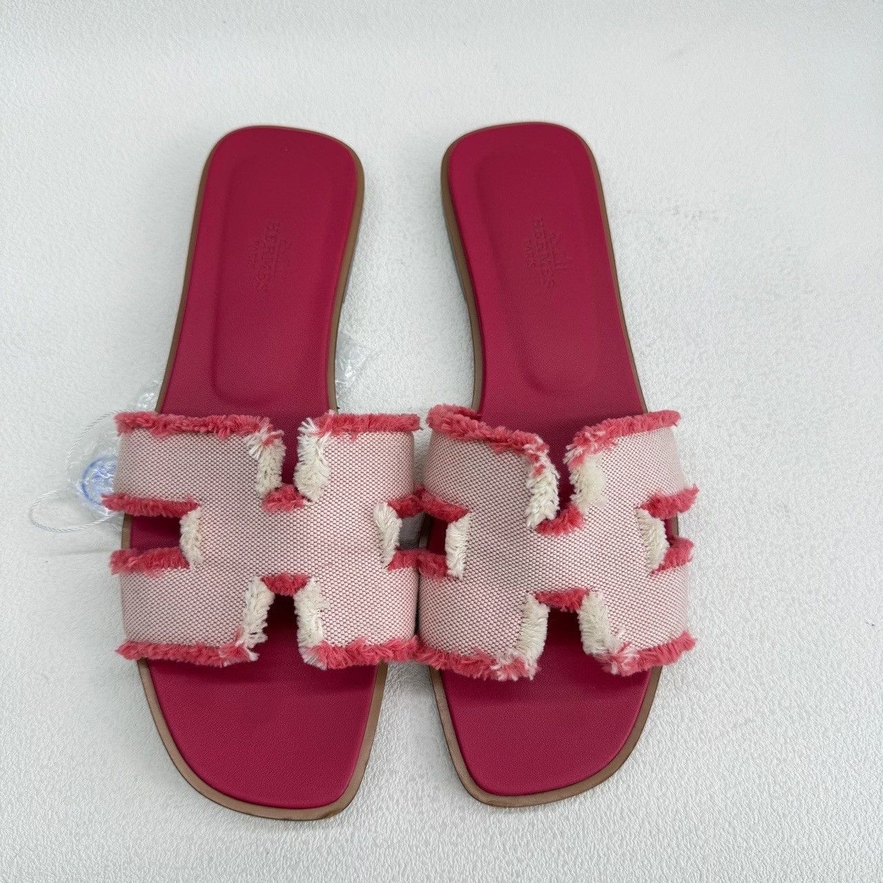 Hermes Hermès Oran Fringed Canvas Sandals Size 38.5 Size US 8.5 / IT 38.5 - 3 Thumbnail