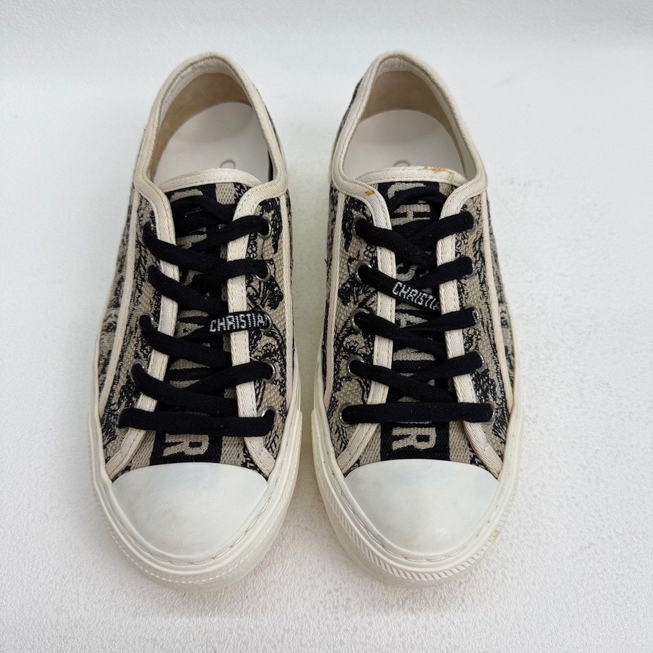 Dior Dior Embroidered Low-Top Sneakers Size 34 Size US 4 / IT 34 - 3 Thumbnail