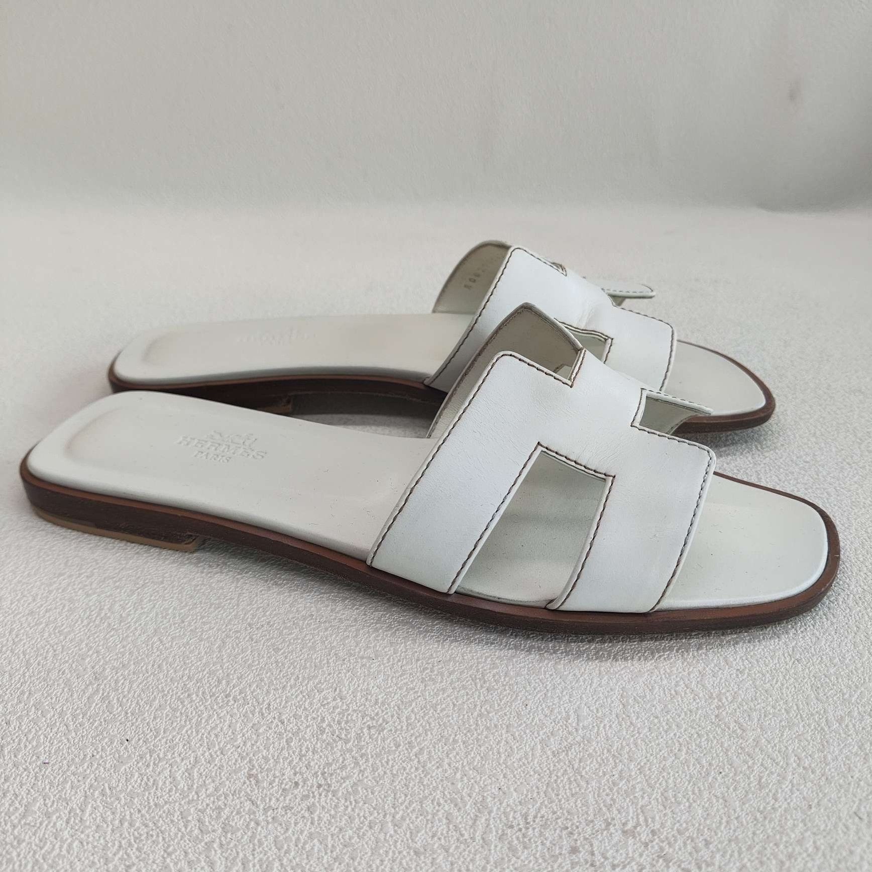 Hermes Hermès Oran Sandals Size 37.5 Size US 7.5 / IT 37.5 - 5 Thumbnail