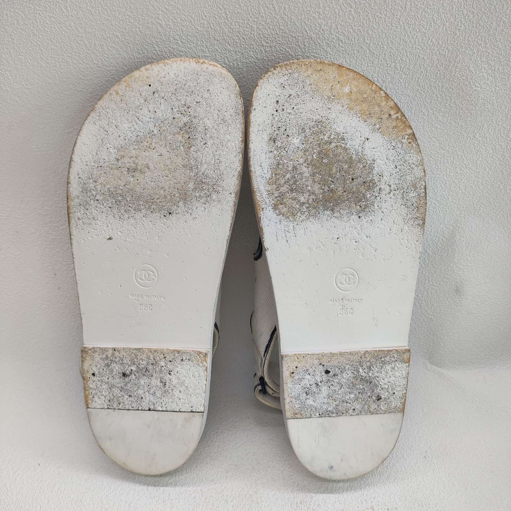 Chanel Chanel Logo Strap Sandals Size 36 Size US 6 / IT 36 - 8 Thumbnail