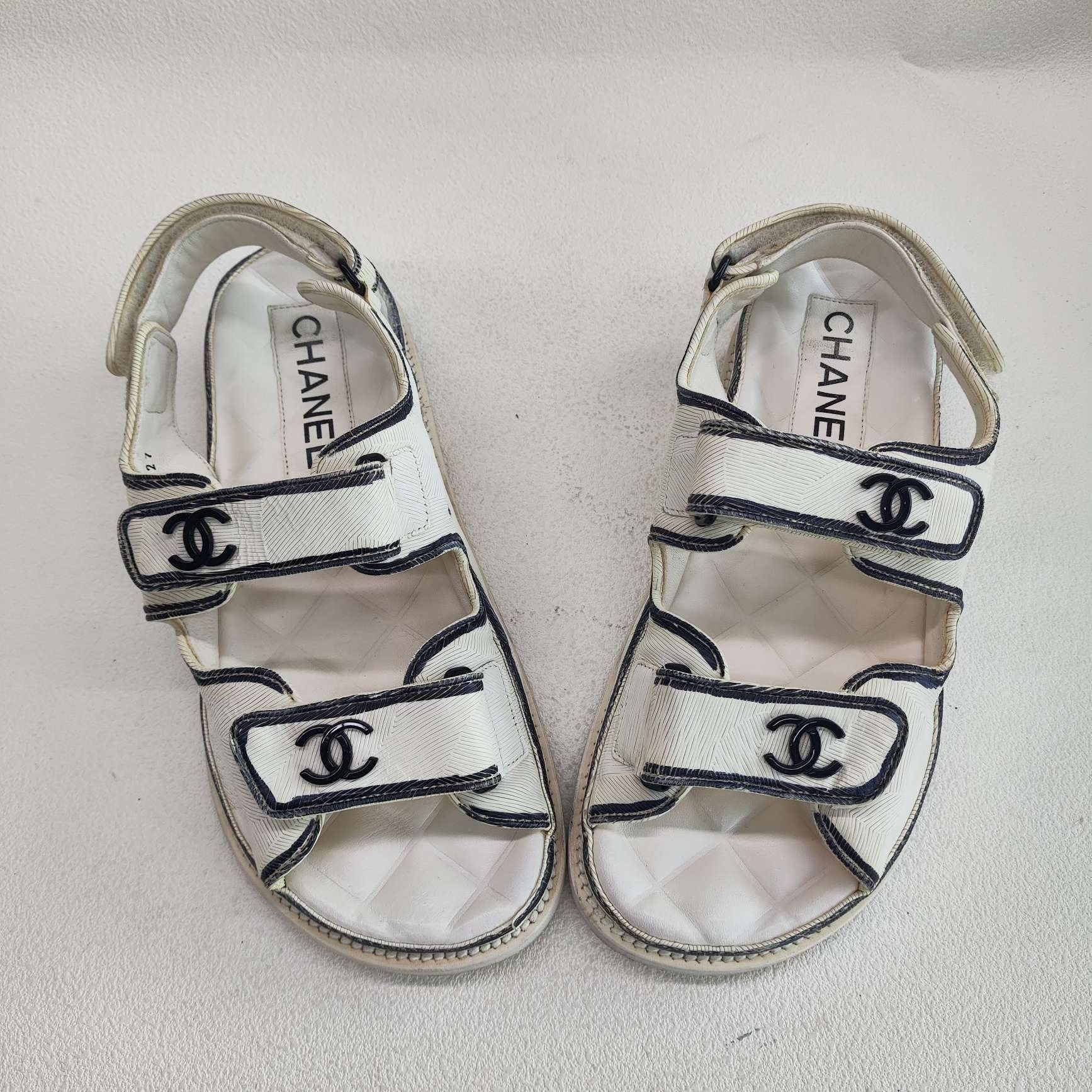 Chanel Chanel Logo Strap Sandals Size 36 Size US 6 / IT 36 - 10 Thumbnail