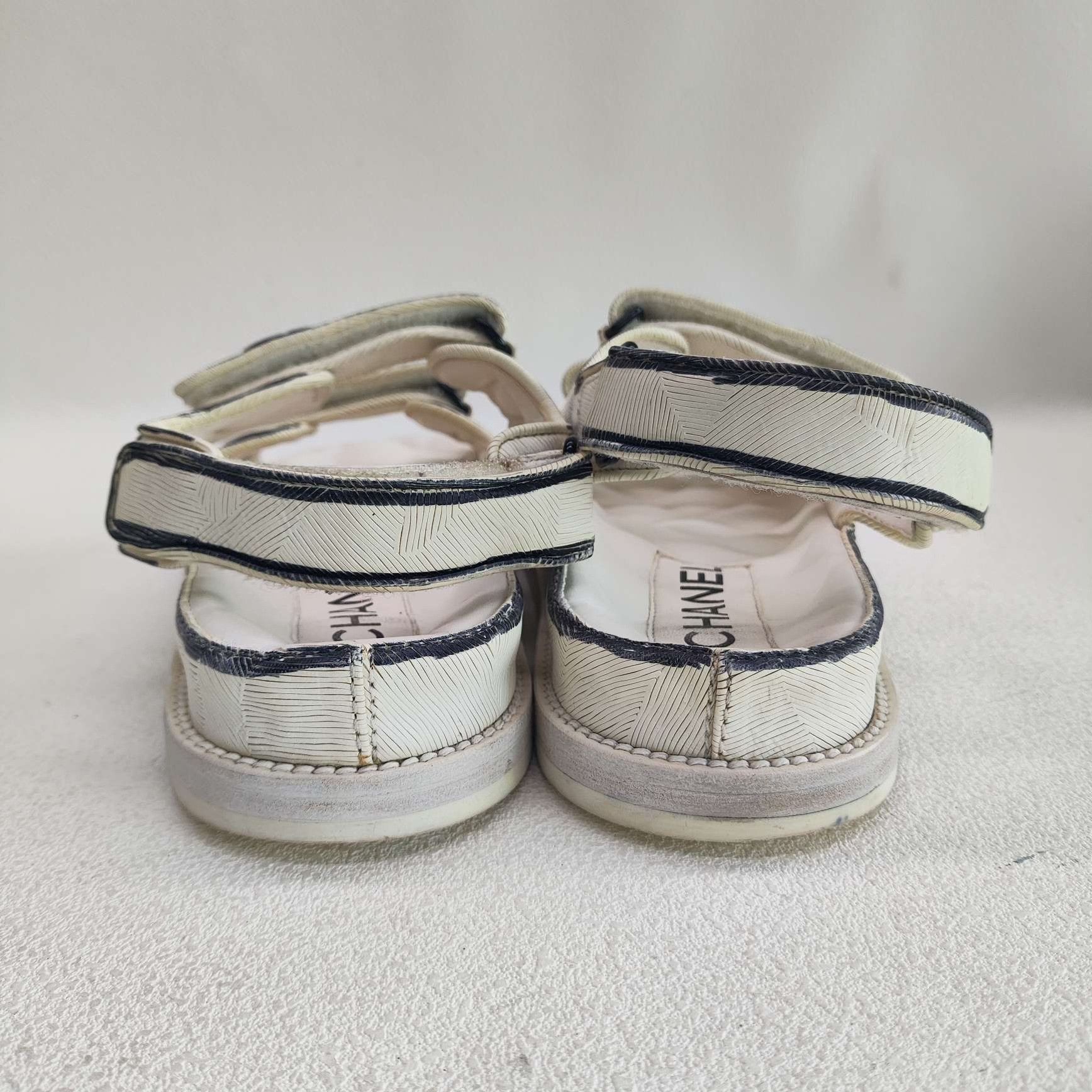 Chanel Chanel Logo Strap Sandals Size 36 Size US 6 / IT 36 - 6 Thumbnail