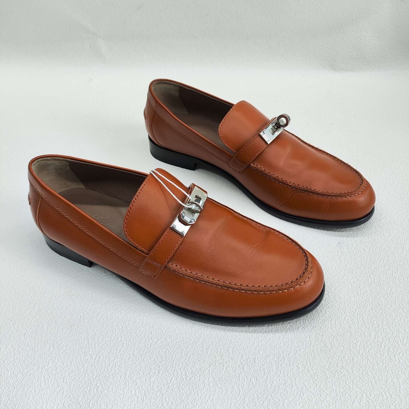 Hermes Hermès Kelly Buckle Leather Loafers Size 37 Size US 7 / IT 37 - 4 Thumbnail