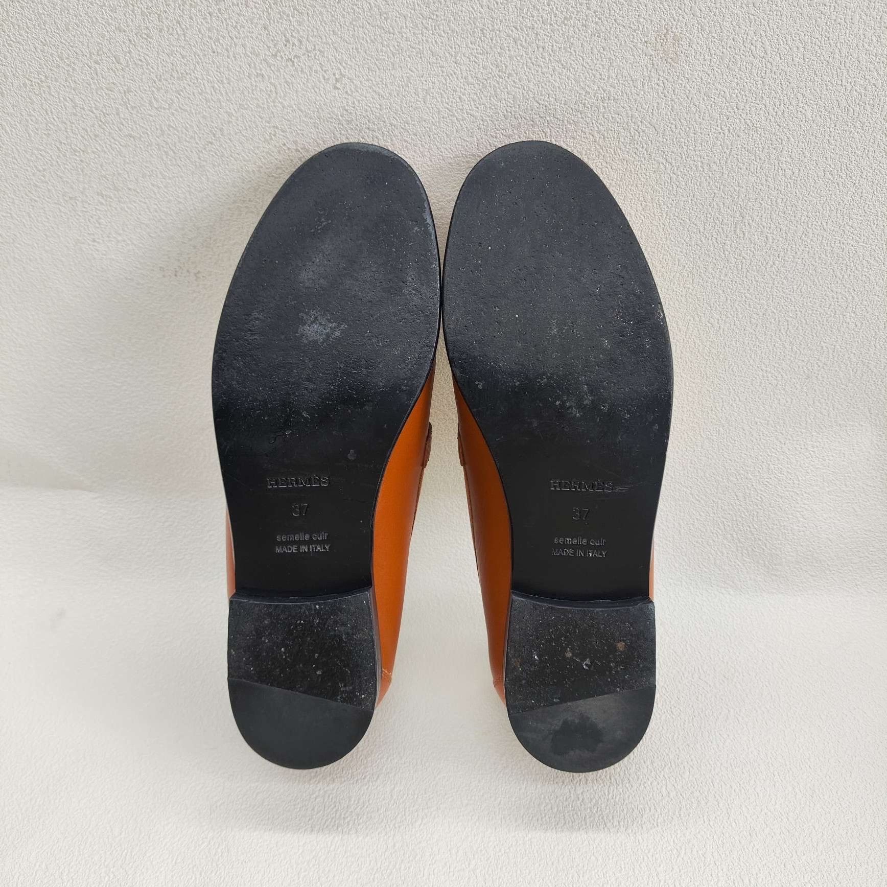 Hermes Hermès Kelly Buckle Leather Loafers Size 37 Size US 7 / IT 37 - 8 Thumbnail